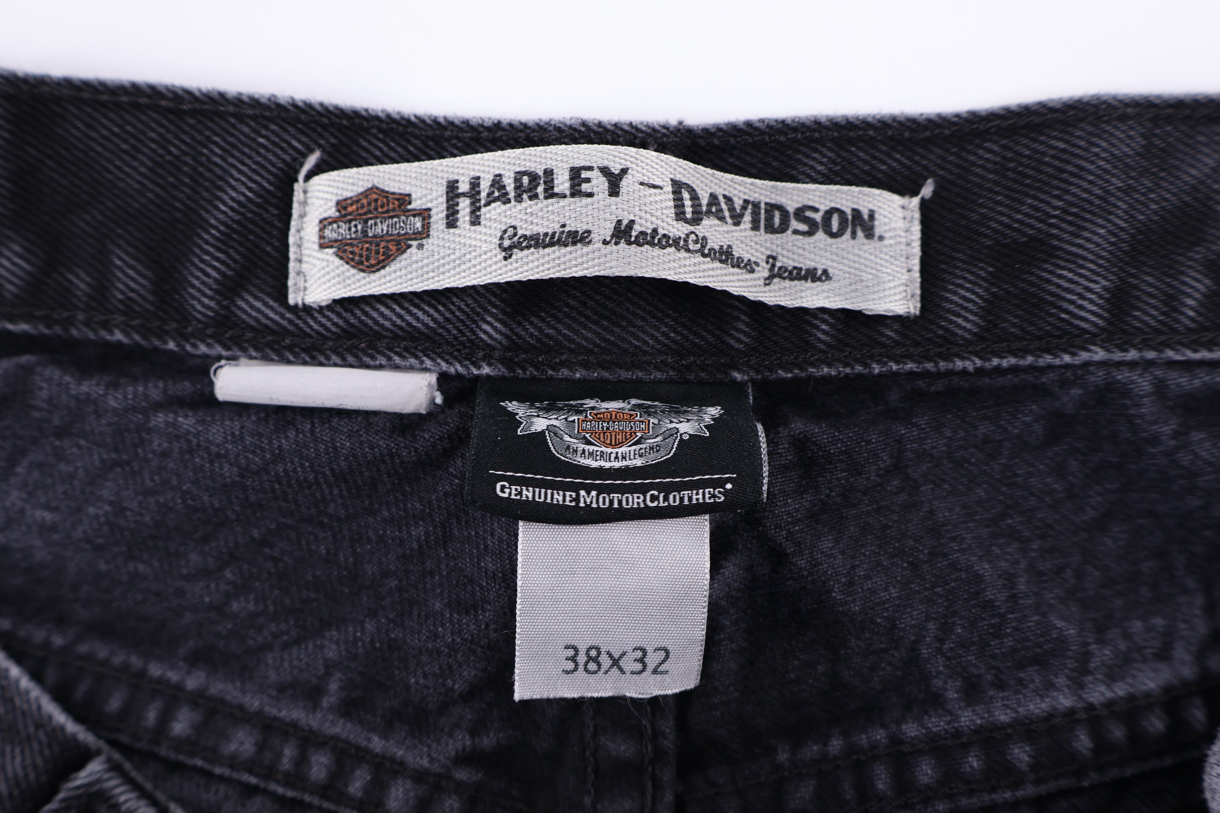 Harley Davidson Motorcycles Black Denim Jeans