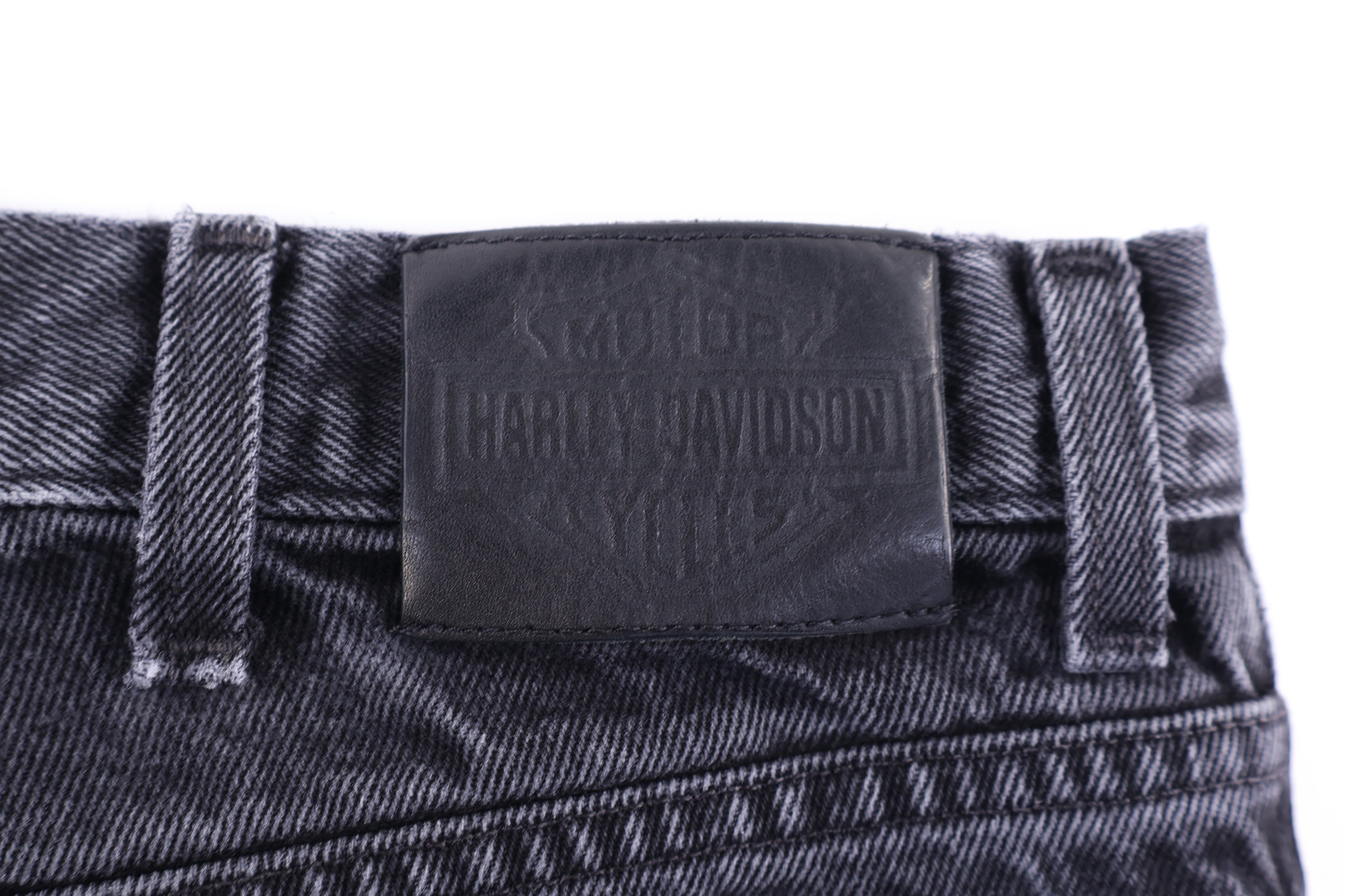Harley Davidson Motorcycles Black Denim Jeans