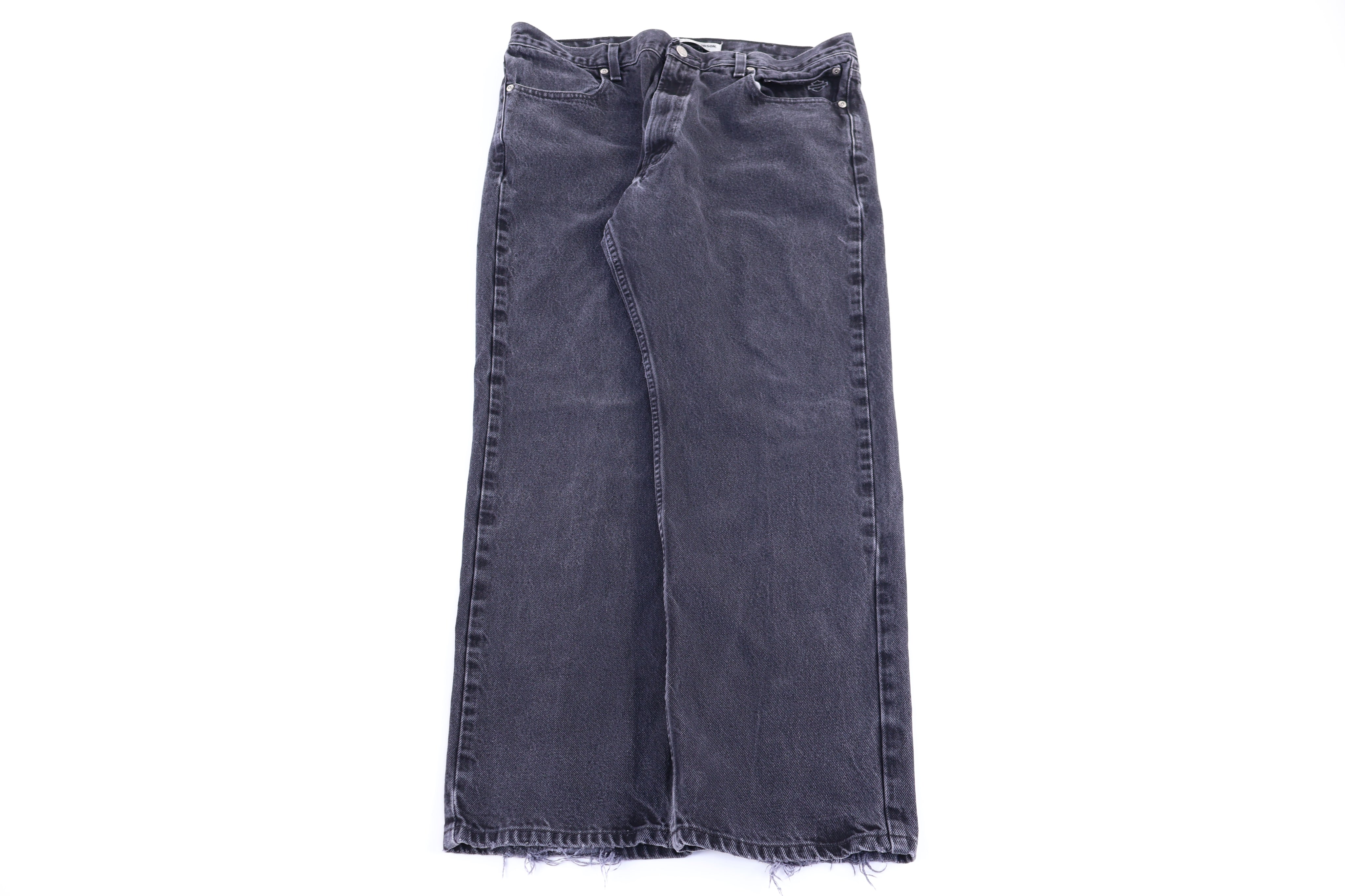 Harley Davidson Motorcycles Black Denim Jeans