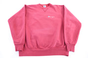 90's Champion Embroidered Logo Red Sweatshirt
