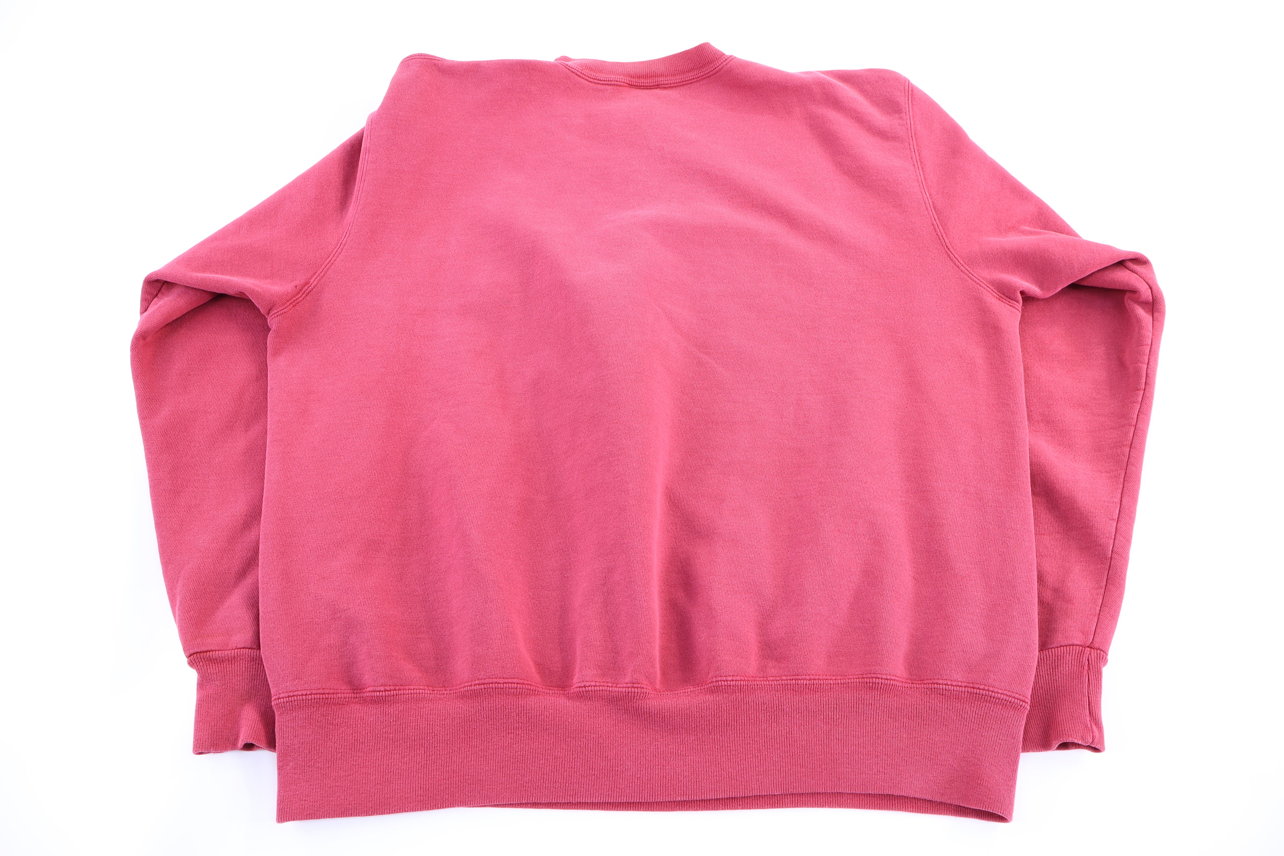 90's Champion Embroidered Logo Red Sweatshirt