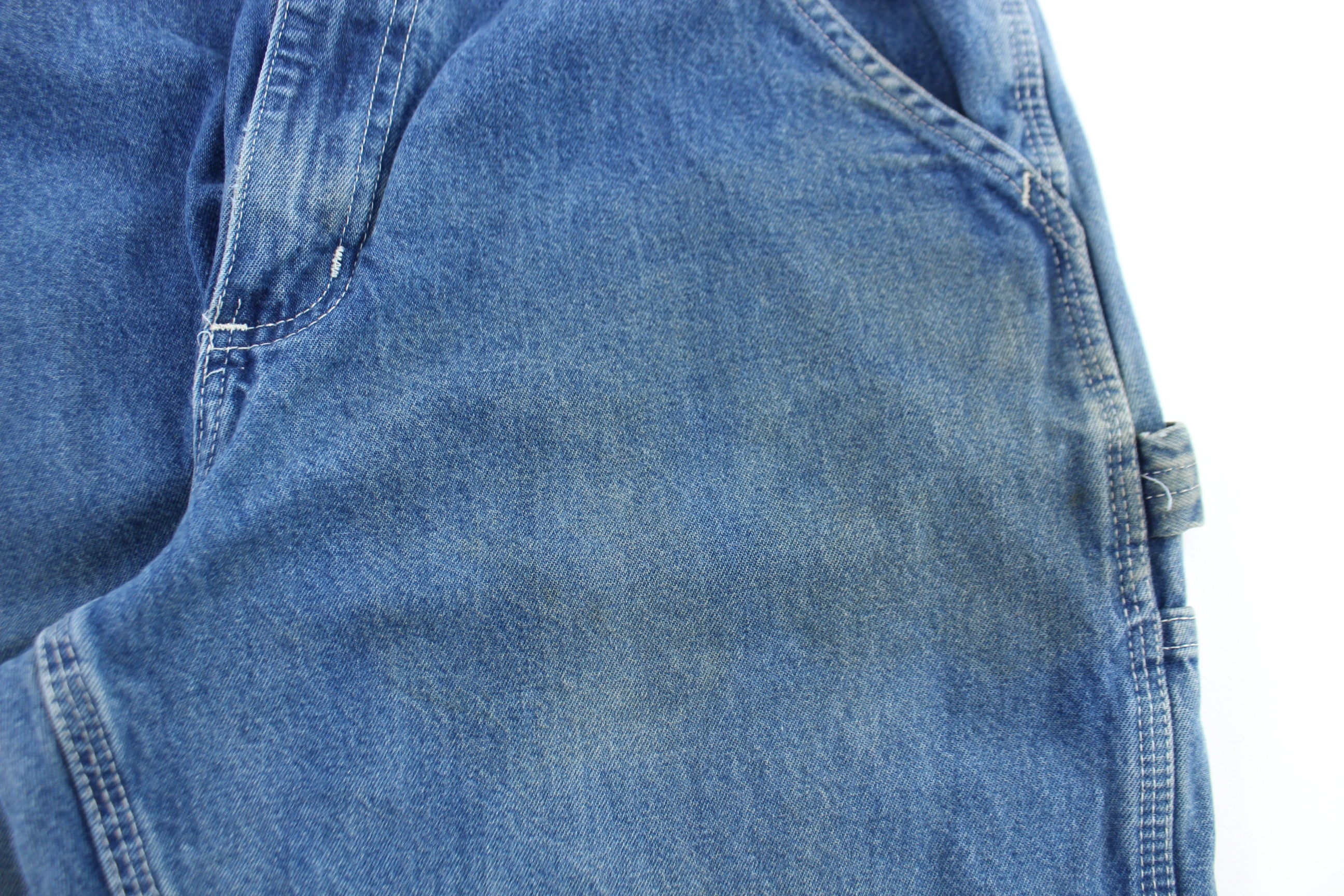 Carhartt Logo Patch Dark Wash Denim Jeans