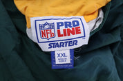 Vintage Starter Green Bay Packers Football Pullover Windbreaker