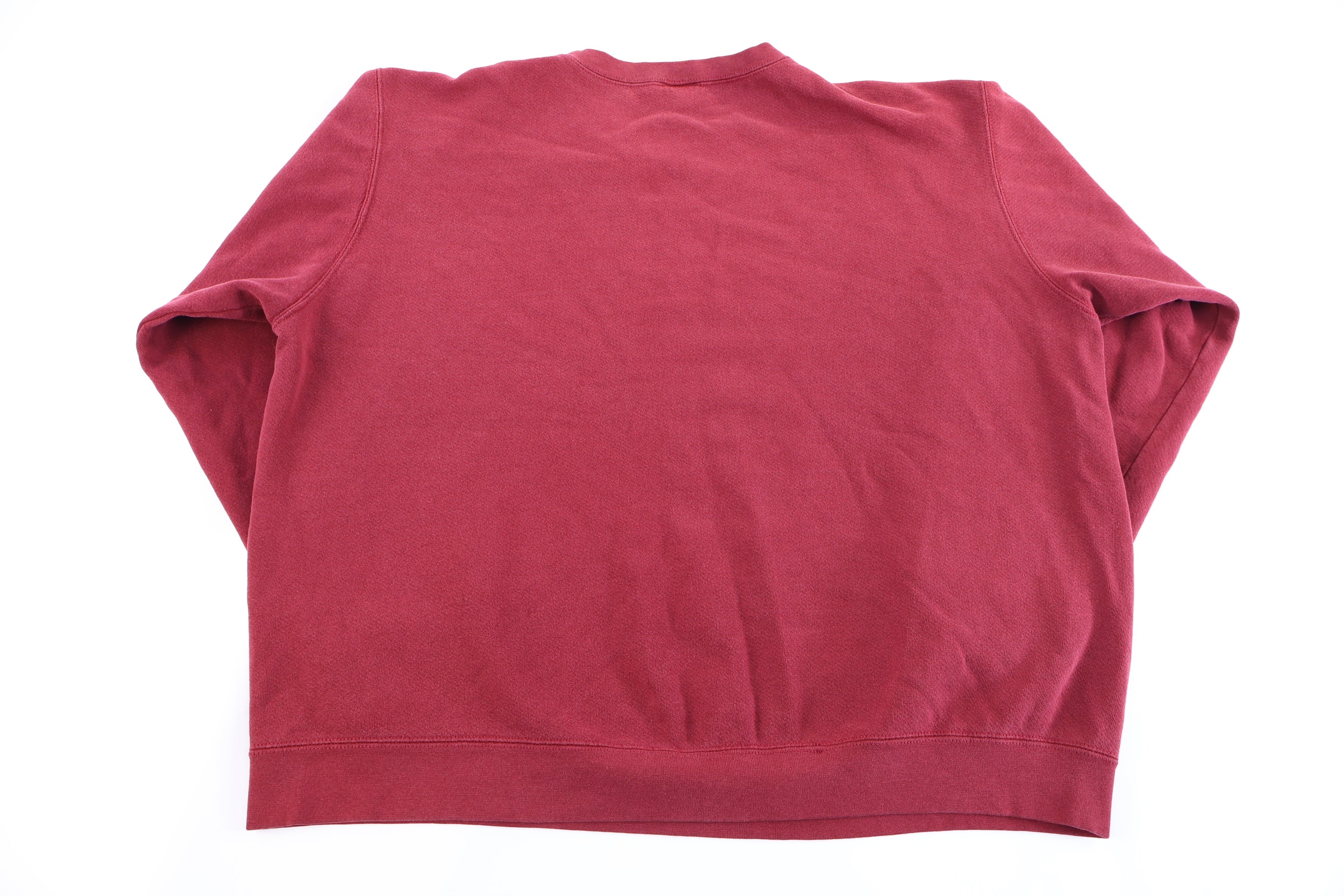 Vintage Nike Embroidered Logo Red Blank Sweatshirt