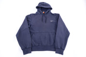 Nike Embroidered Logo Blue Pullover Hoodie