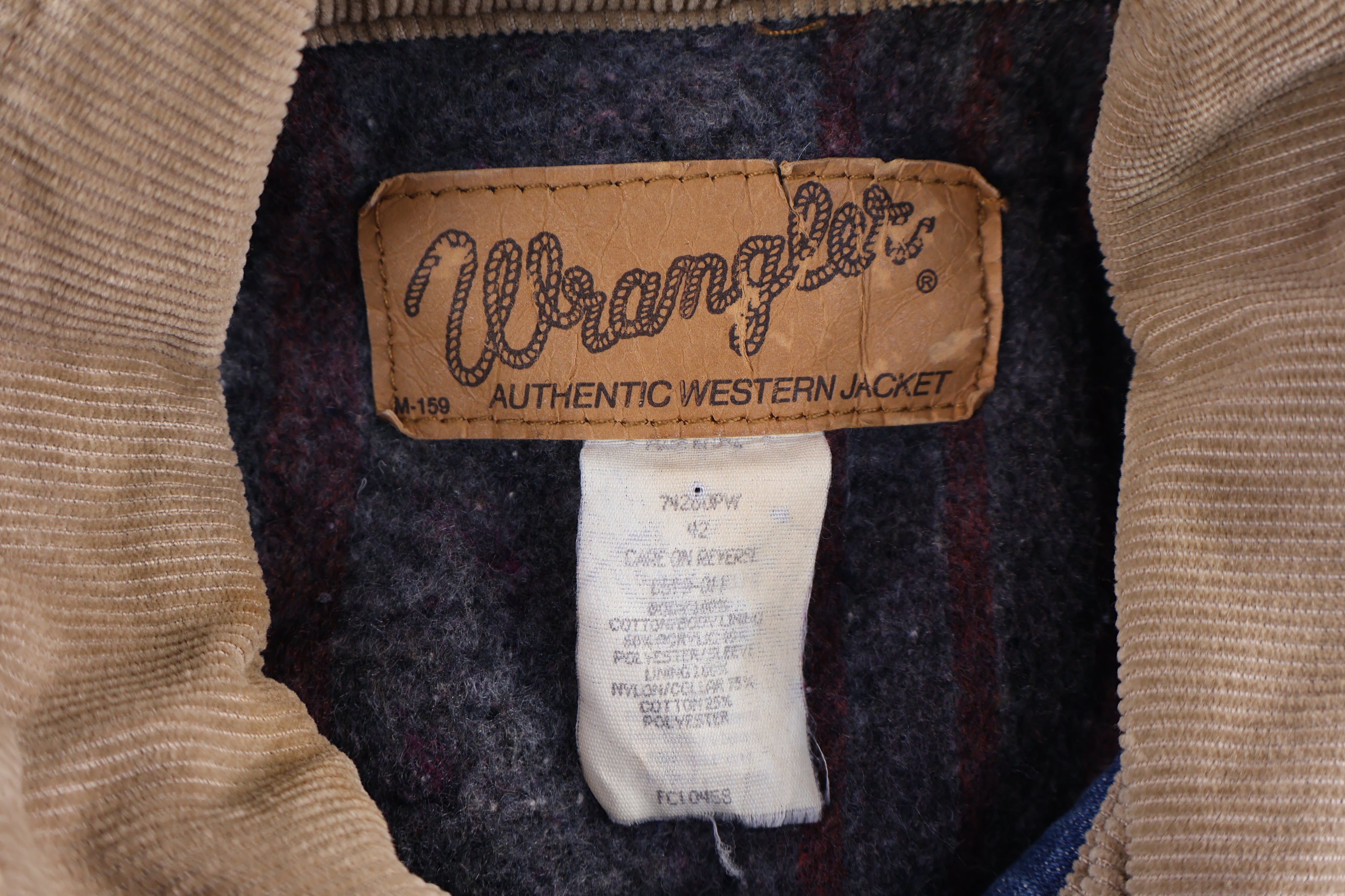 Vintage Wrangler Blanket Lined Trucker Jacket