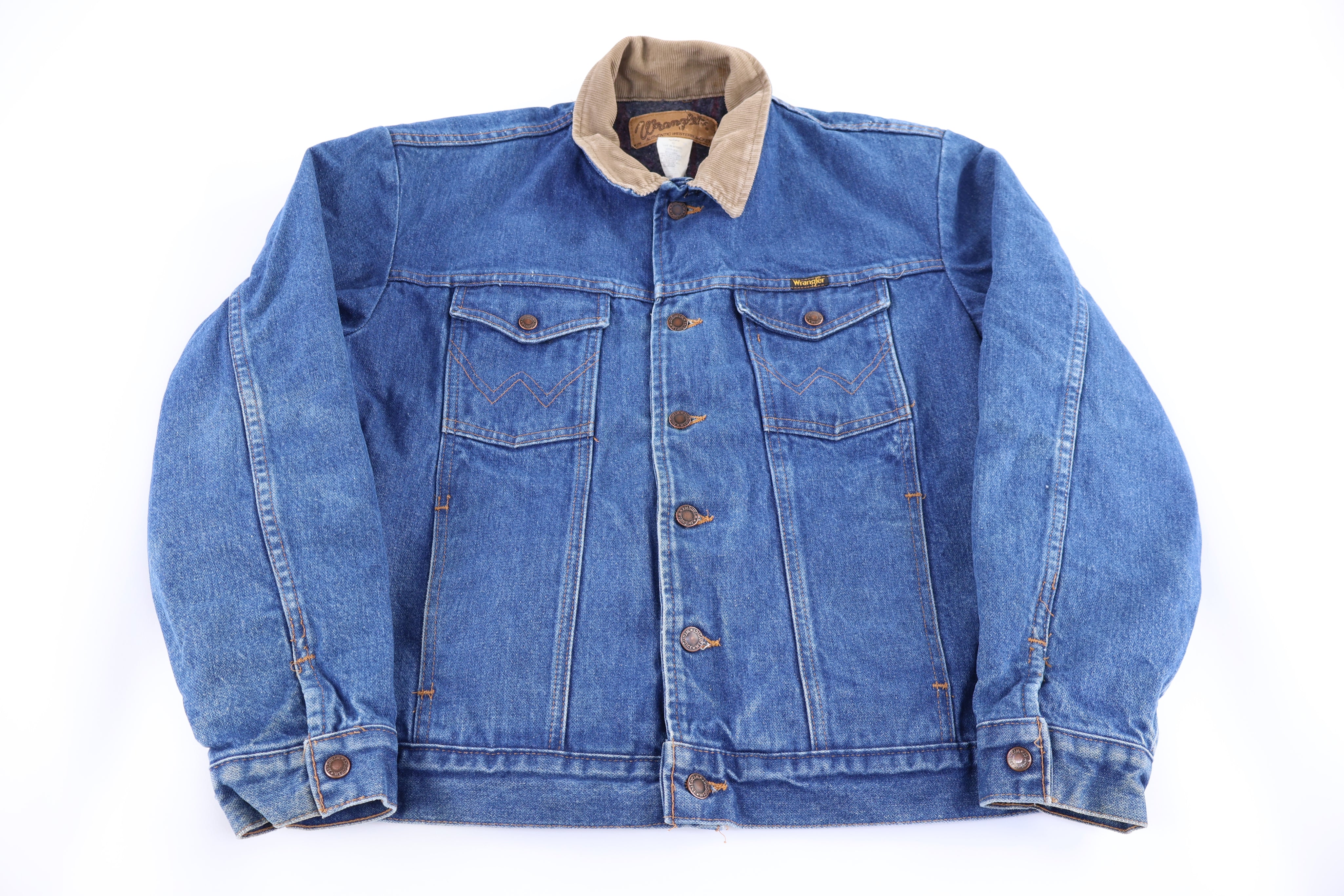 Vintage Wrangler Blanket Lined Trucker Jacket
