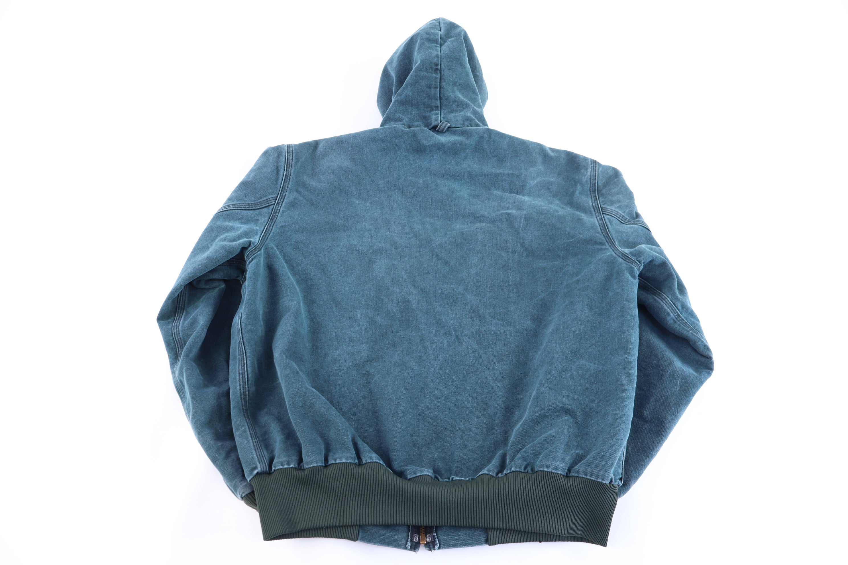 Carhartt Logo Patch Green Full Zip Jacket