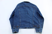 90's Plain Pockets Dark Wash Denim Jacket