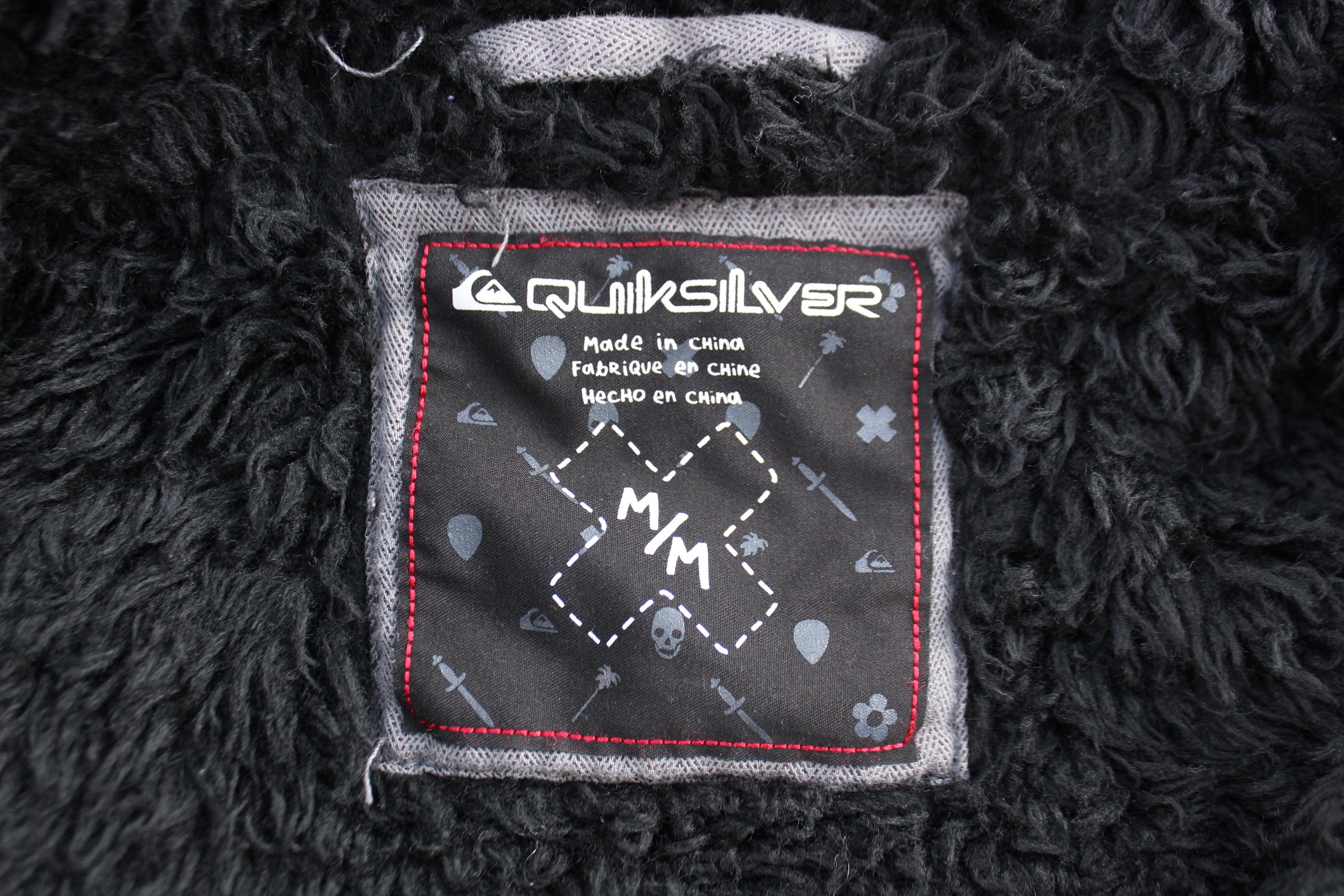 Quiksilver Grey Full Zip Hooded Jacket