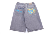 Y2K Suite 2 Fly Grey Denim Shorts