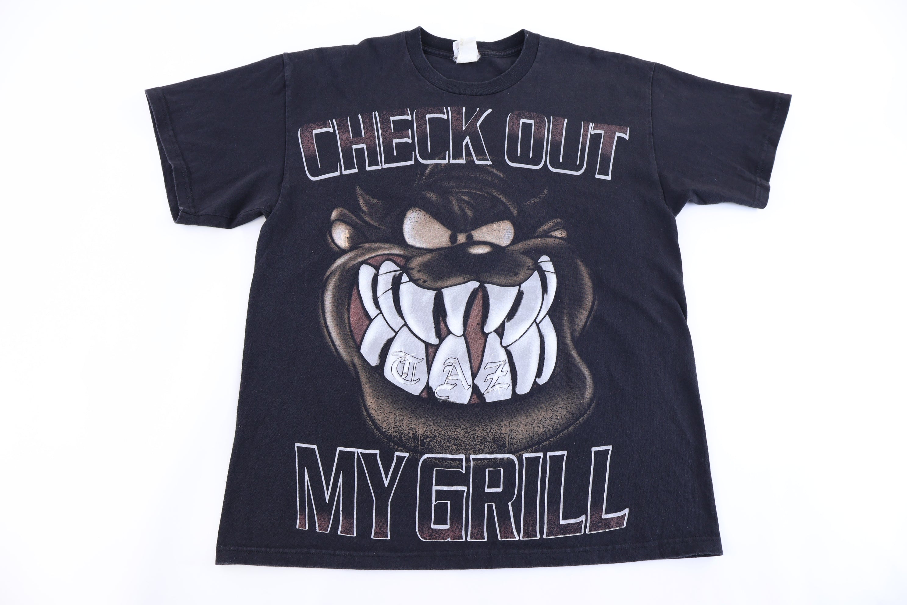 90's Tasmanian Devil Check Out My Grill T-shirt