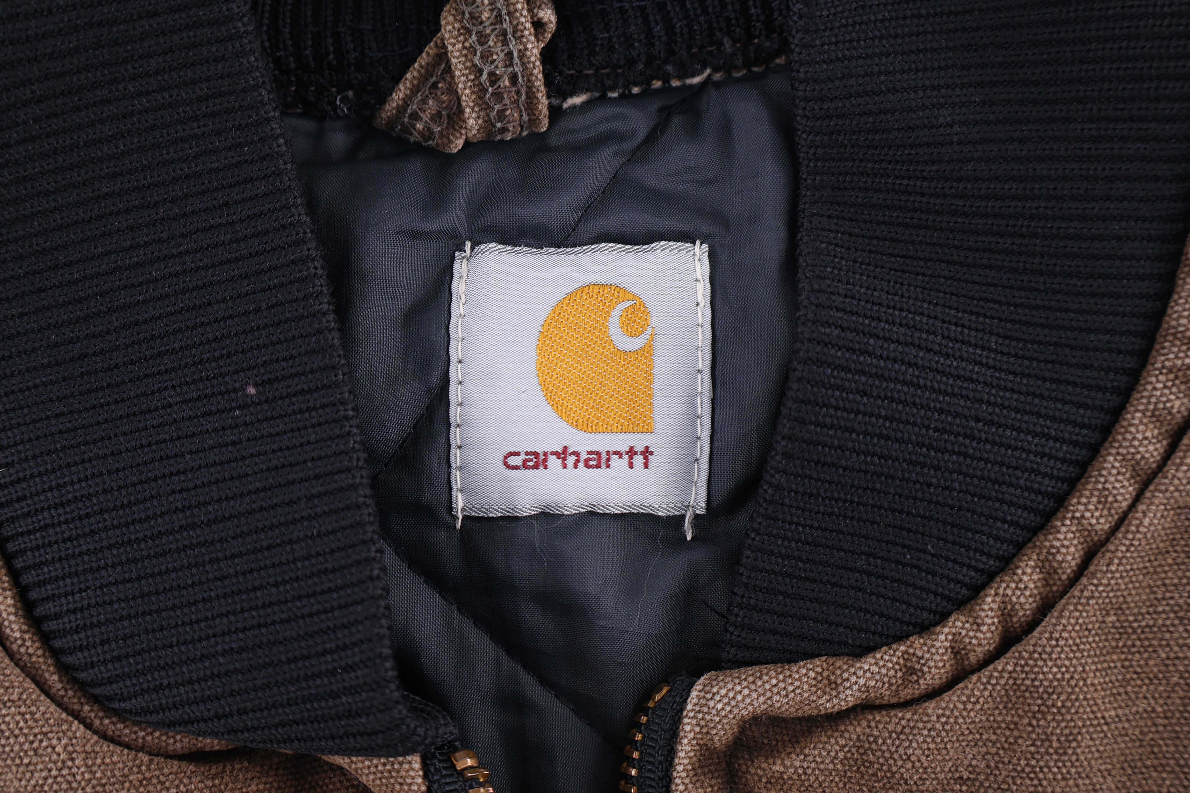 Carhartt Logo Patch Brown Full Zip Vest