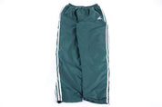 90's Adidas Embroidered Logo White & Green Track Pants