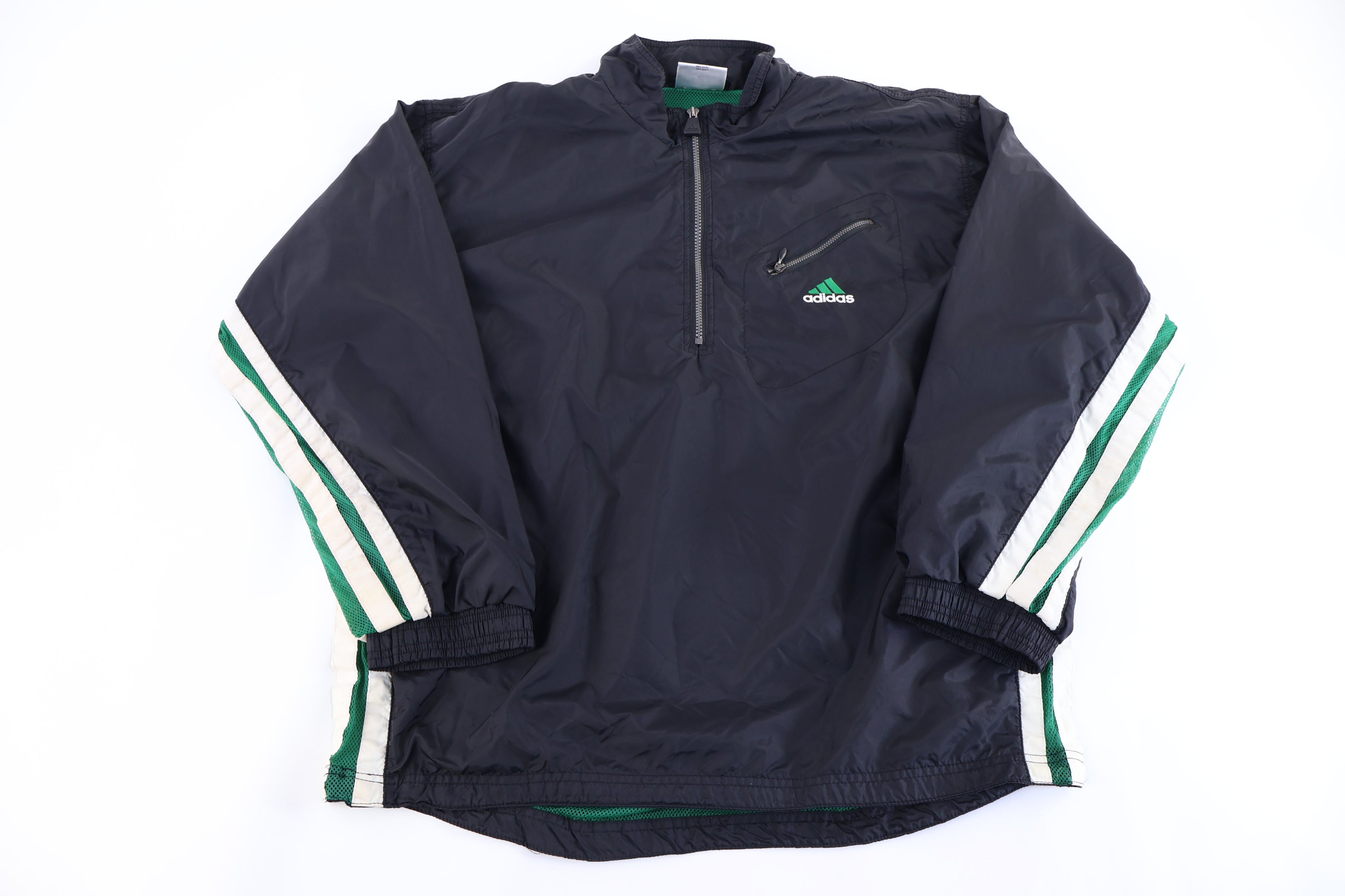 90's Adidas Embroidered Logo Half Zip Pullover Windbreaker