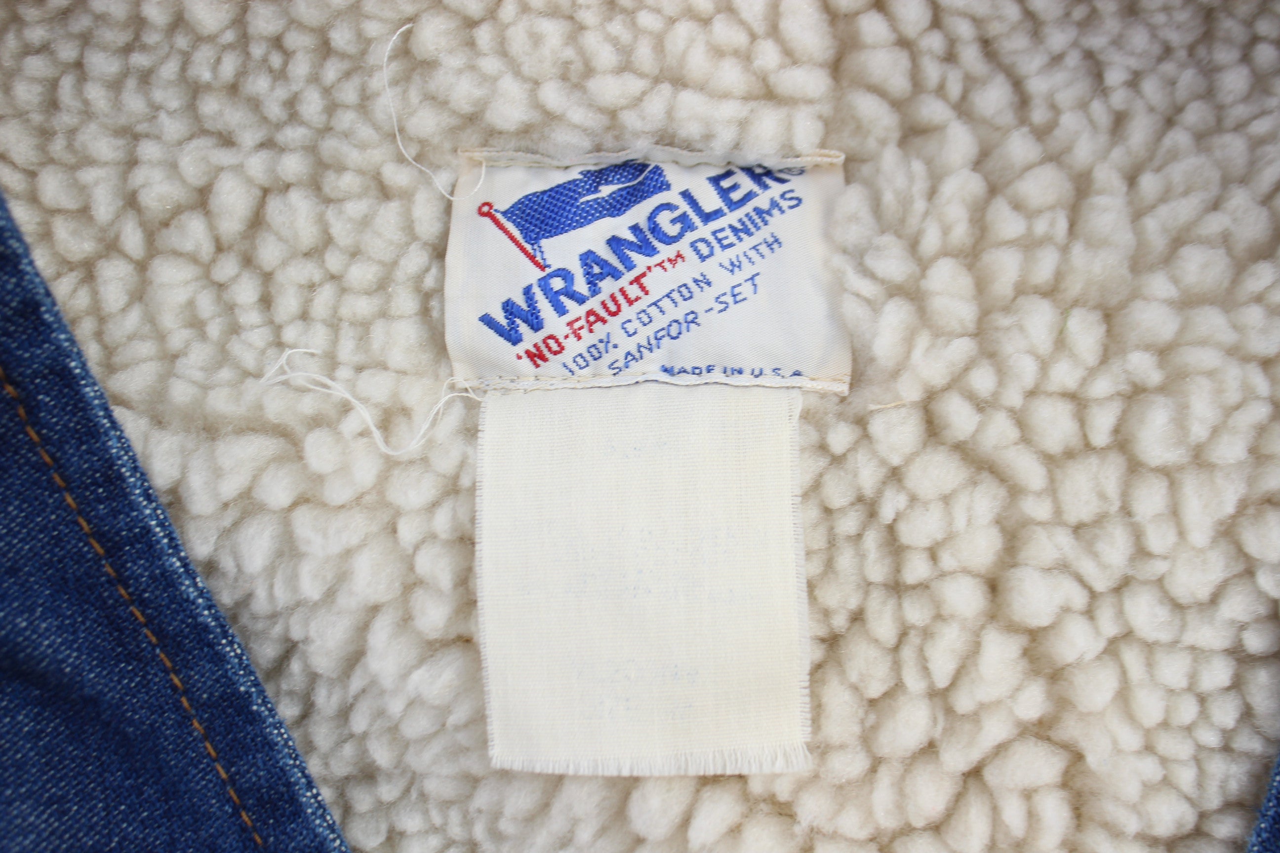 70's Wrangler Denim Sherpa Lined Vest
