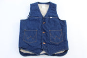 70's Wrangler Denim Sherpa Lined Vest