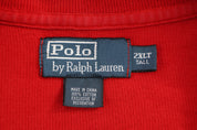 Polo by Ralph Lauren Embroidered Logo Red Quarter Zip Sweater