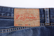 Ed Hardy Embroidered Denim Jeans