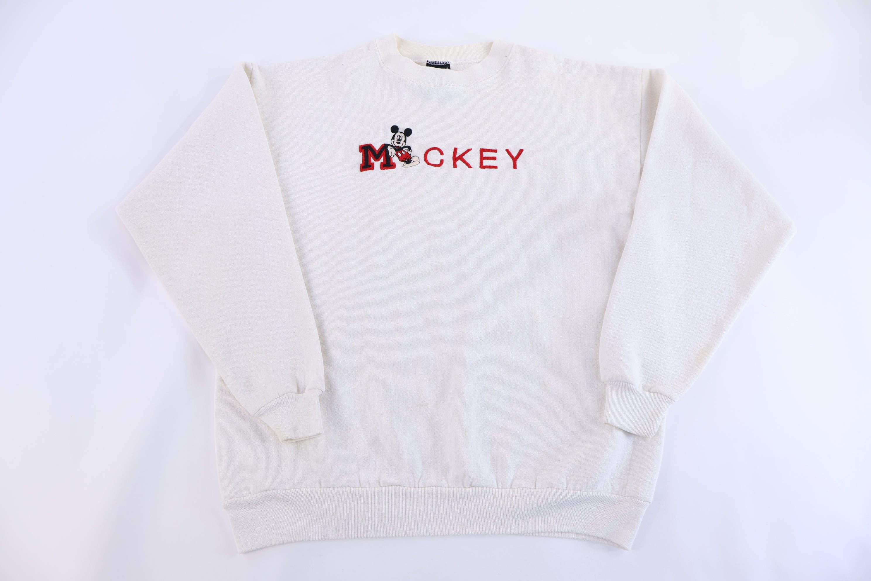 90's Mickey Mouse Embroidered Sweatshirt