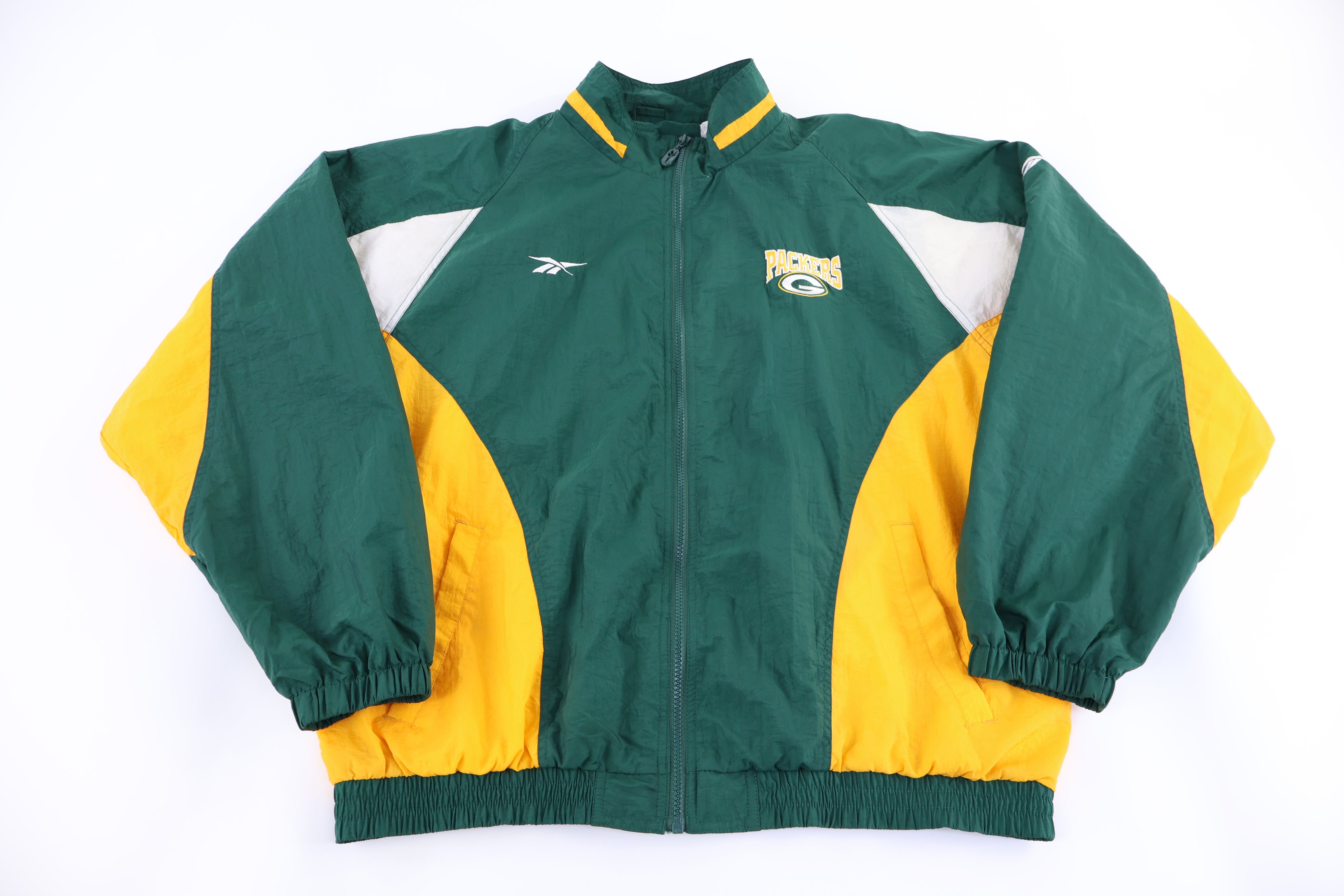 Vintage Reebok Green Bay Packers Full Zip Jacket