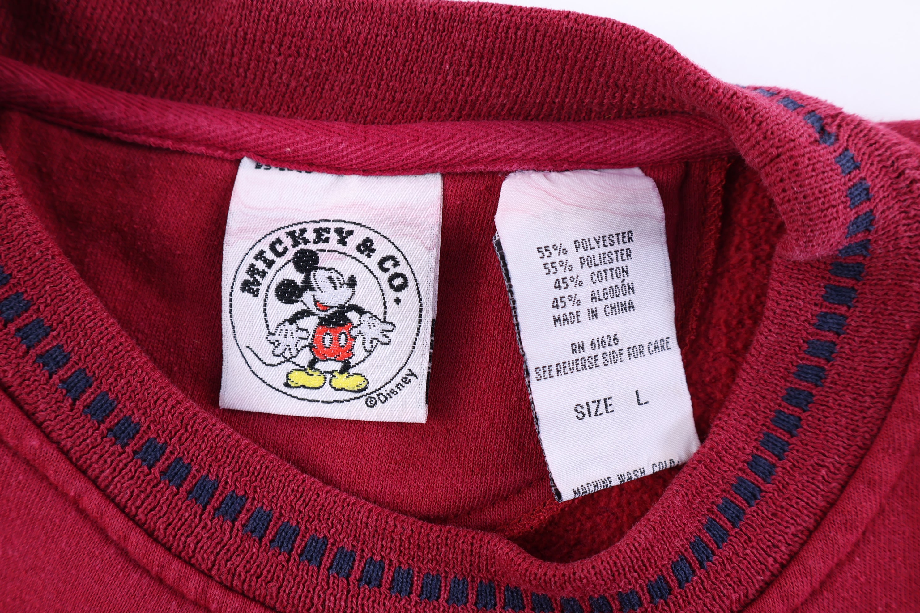 Vintage Mickey & Co Mickey Mouse Embroidered Sweatshirt
