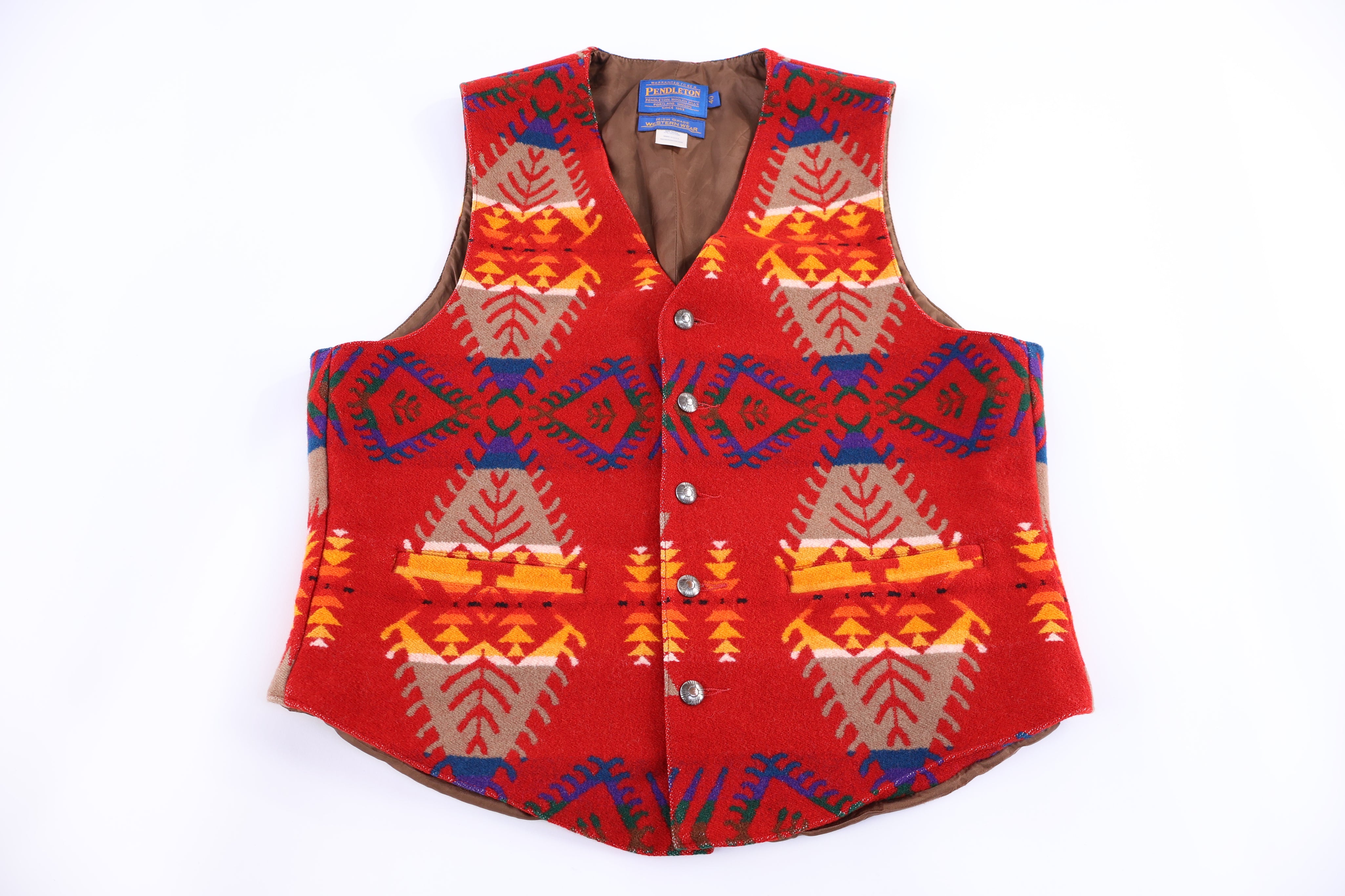 Vintage Pendleton Southwestern Pattern Button Vest