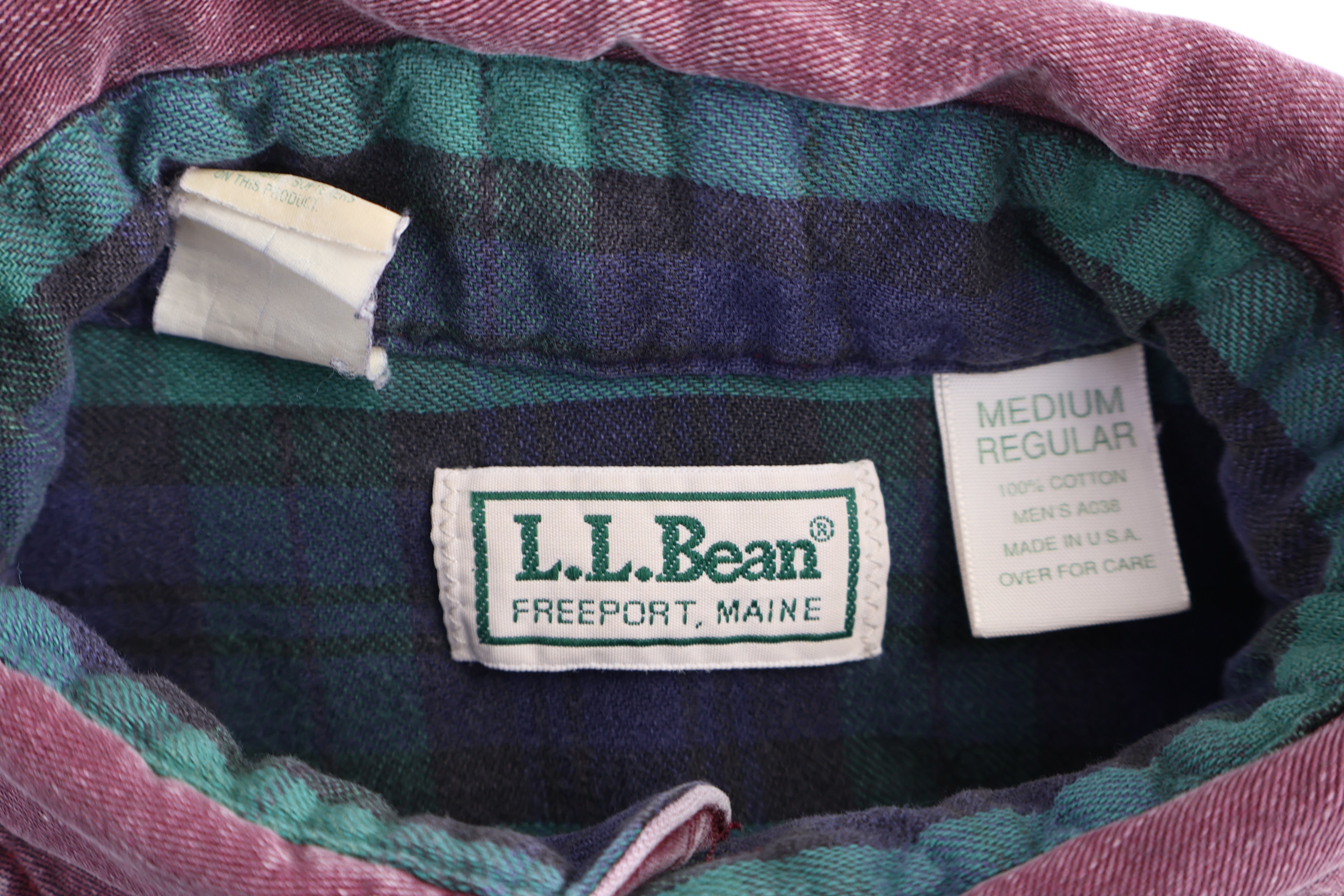Vintage L.L. Bean Maroon LS Button Down