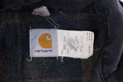 Carhartt Logo Patch Grey Blanket Lined Detroit Jacket
