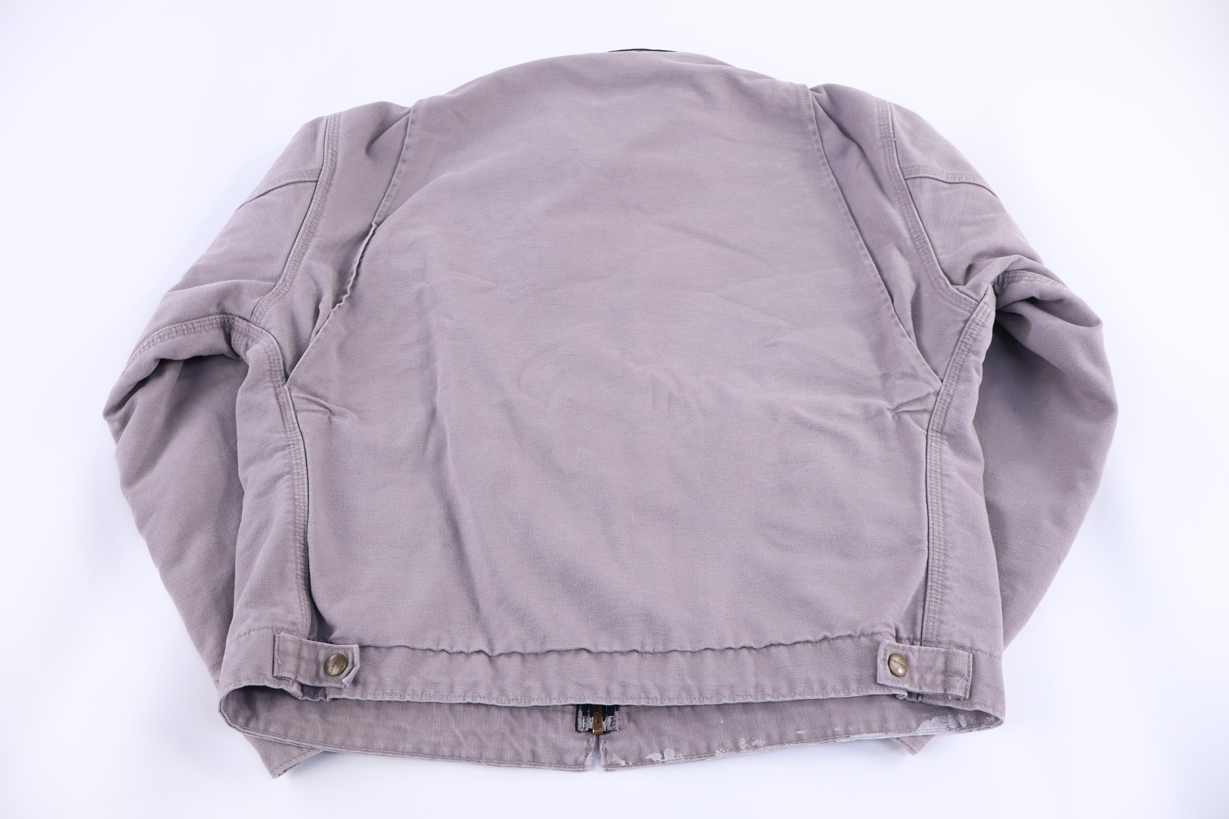 Carhartt Logo Patch Grey Blanket Lined Detroit Jacket