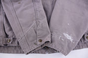Carhartt Logo Patch Grey Blanket Lined Detroit Jacket