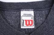 90's Wilson Embroidered Logo Grey Blank Sweatshirt