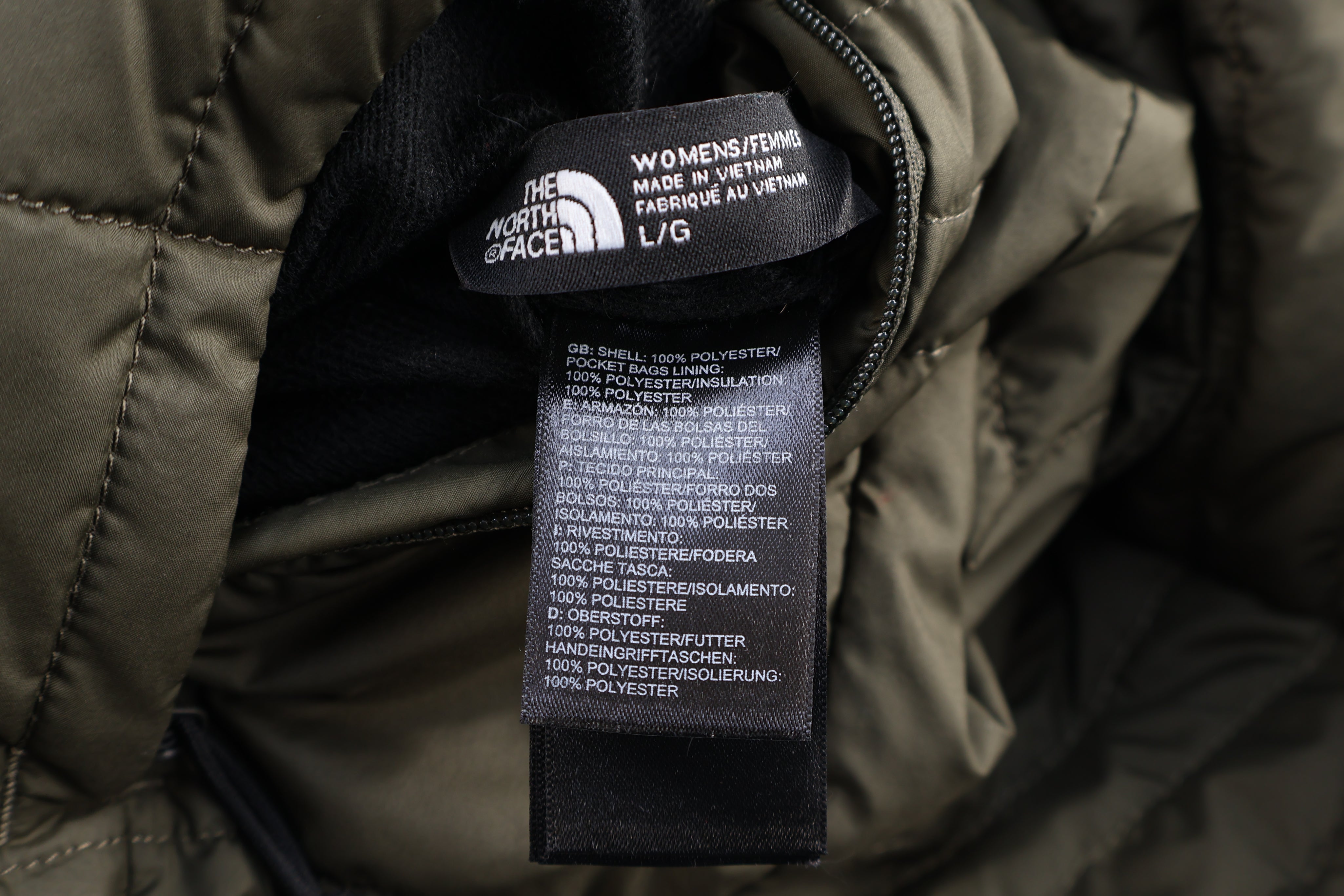 Women's The North Face Green Full Zip Reversible Vest