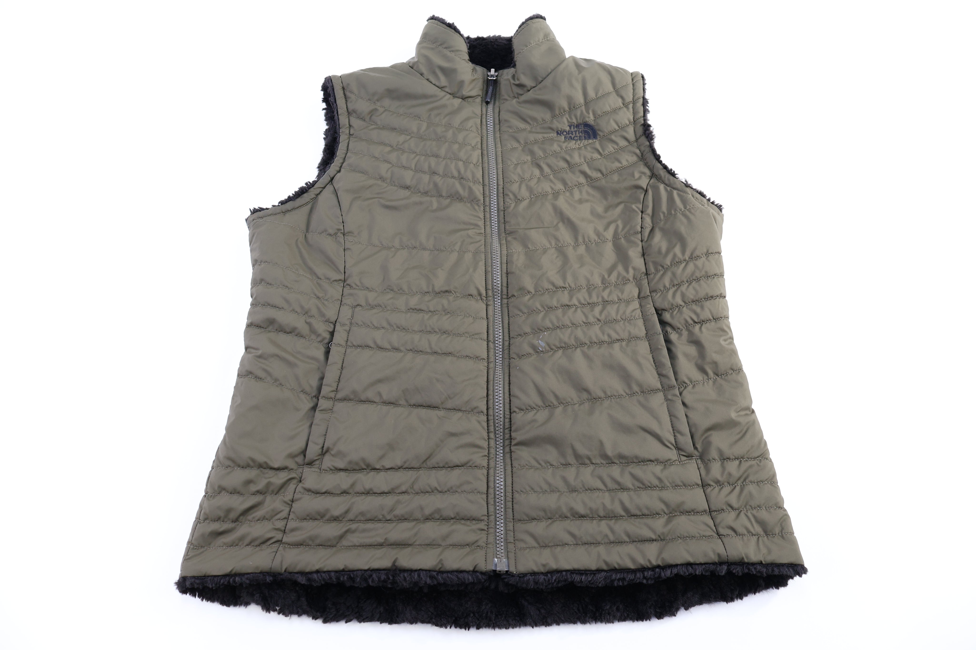 Women's The North Face Green Full Zip Reversible Vest
