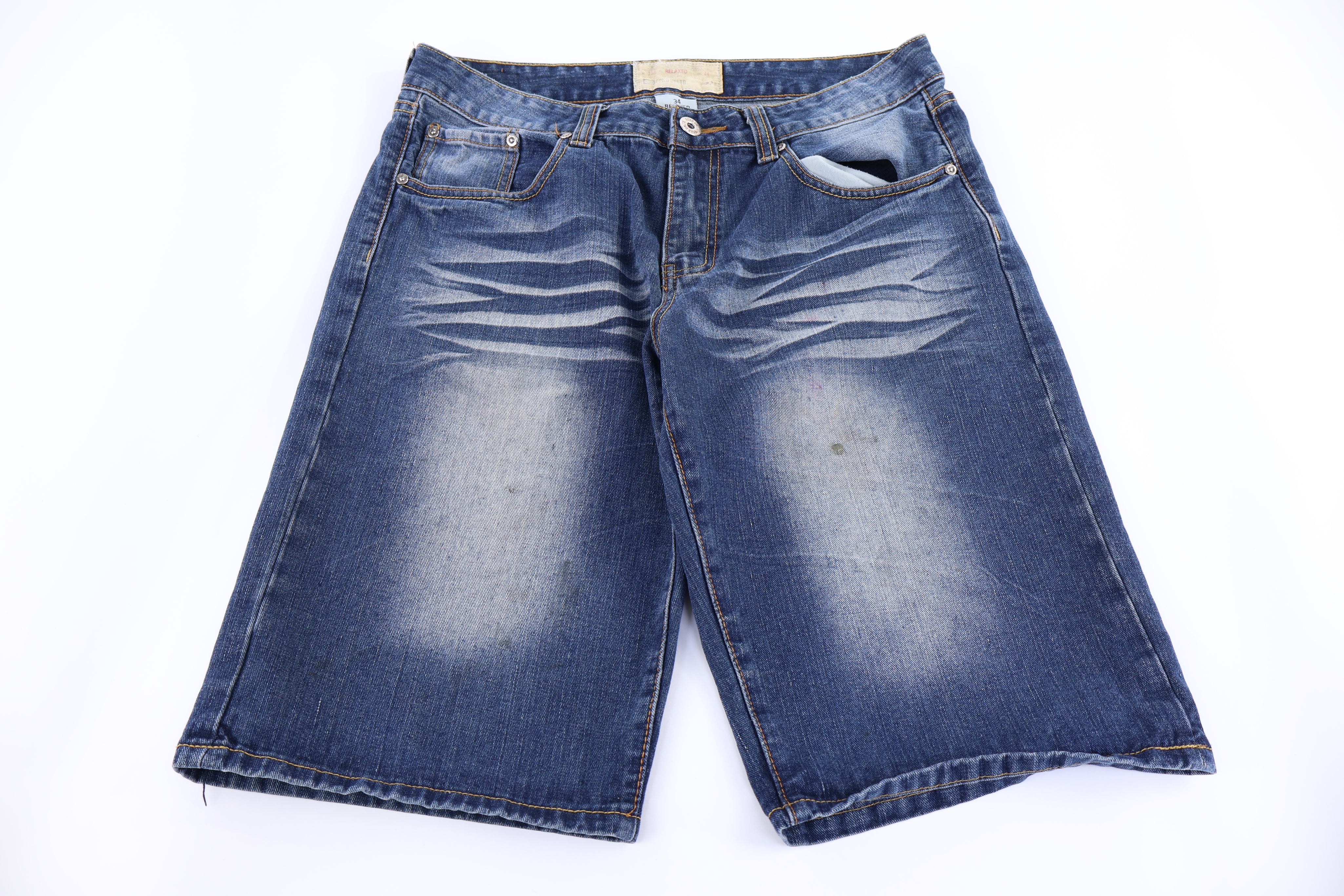 Eco Unltd Relaxed Dark Wash Denim Shorts