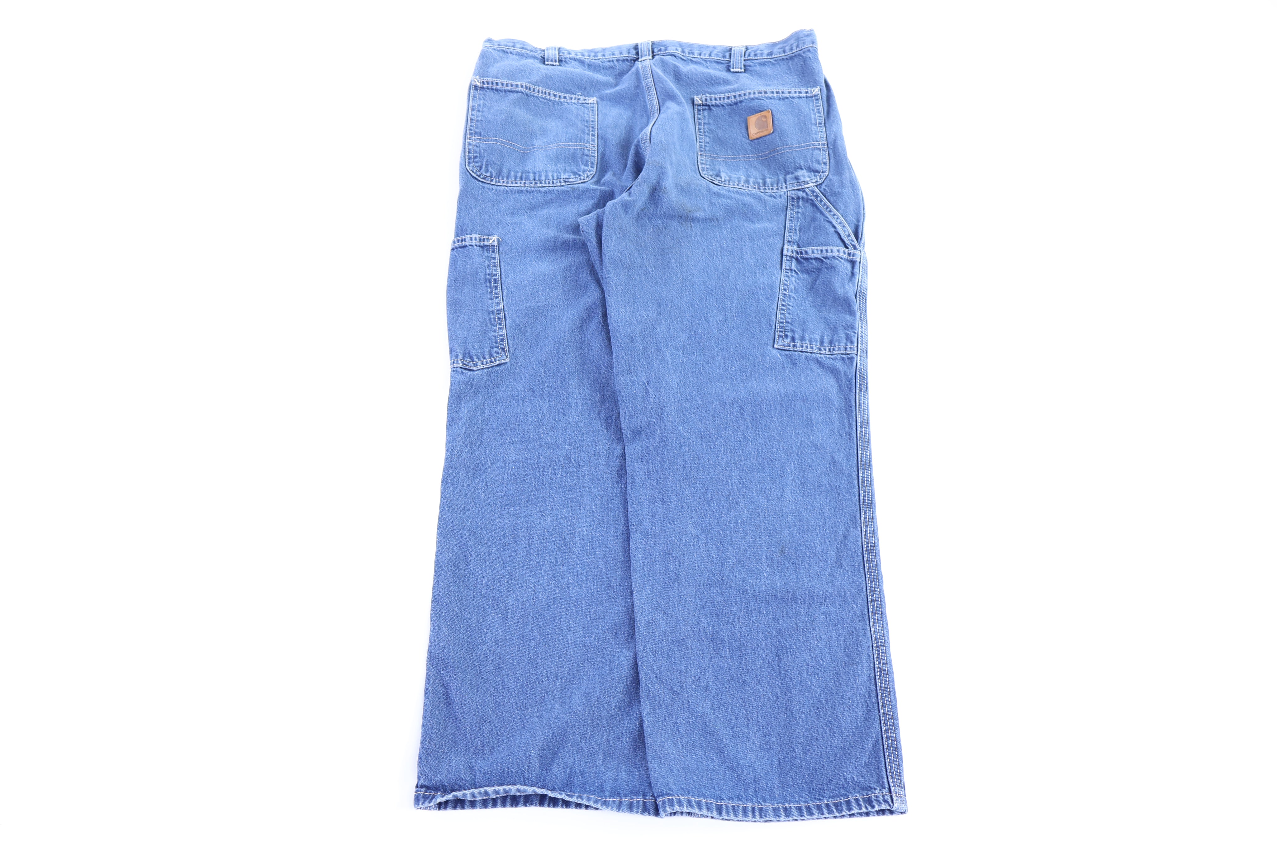 Carhartt Logo Patch Medium Wash Denim Jeans