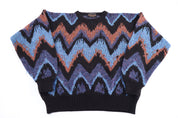 80's Uniform Code Multicolor Knit Sweater