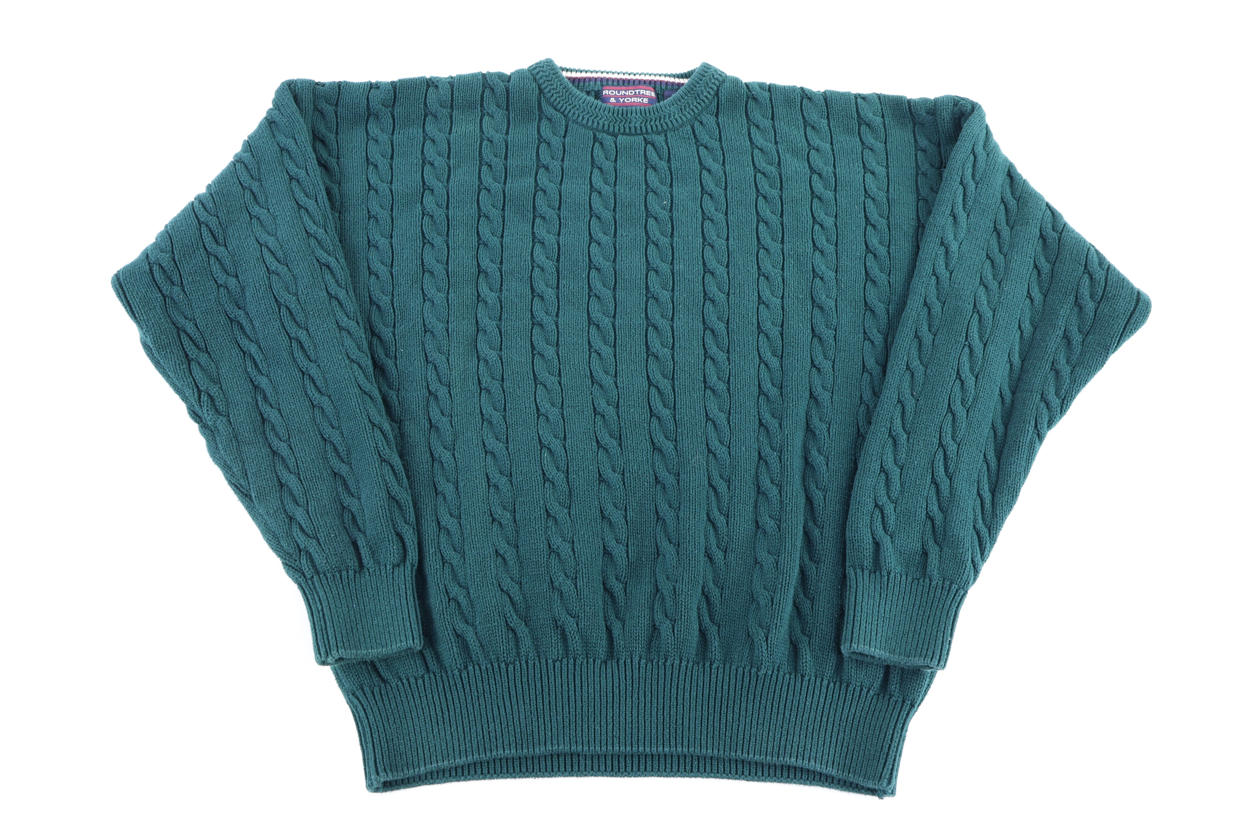 Vintage Roundtree & Yorke Green Knit Sweater