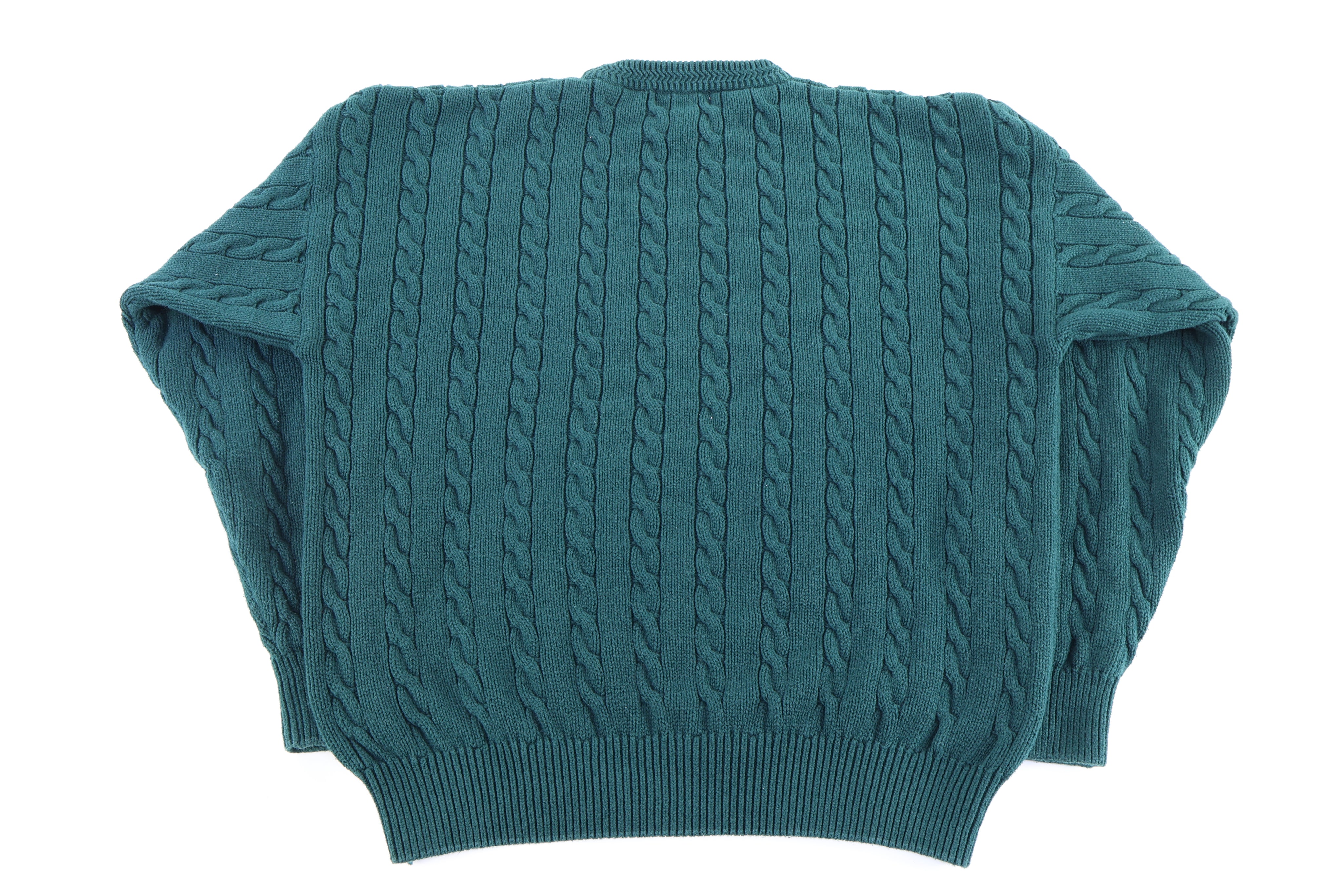 Vintage Roundtree & Yorke Green Knit Sweater