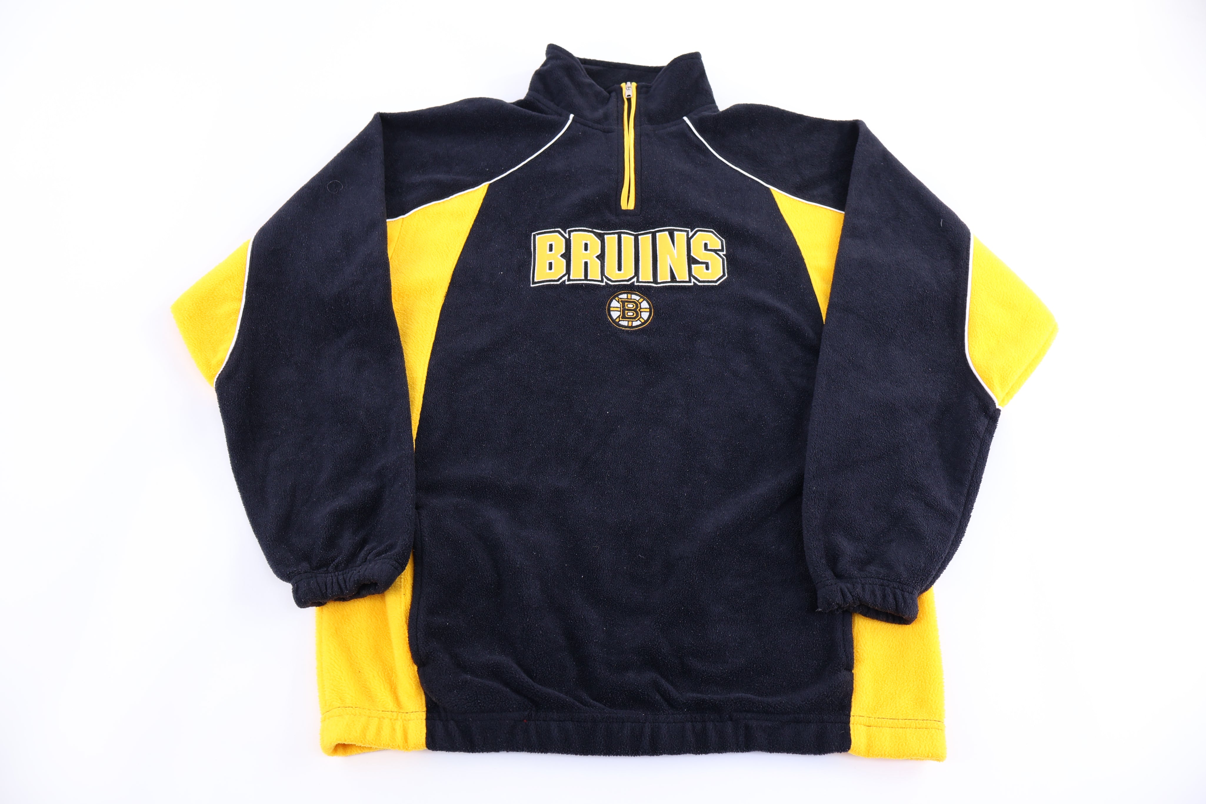 Women's Vintage Boston Bruins Hockey Quarter Zip Sweater