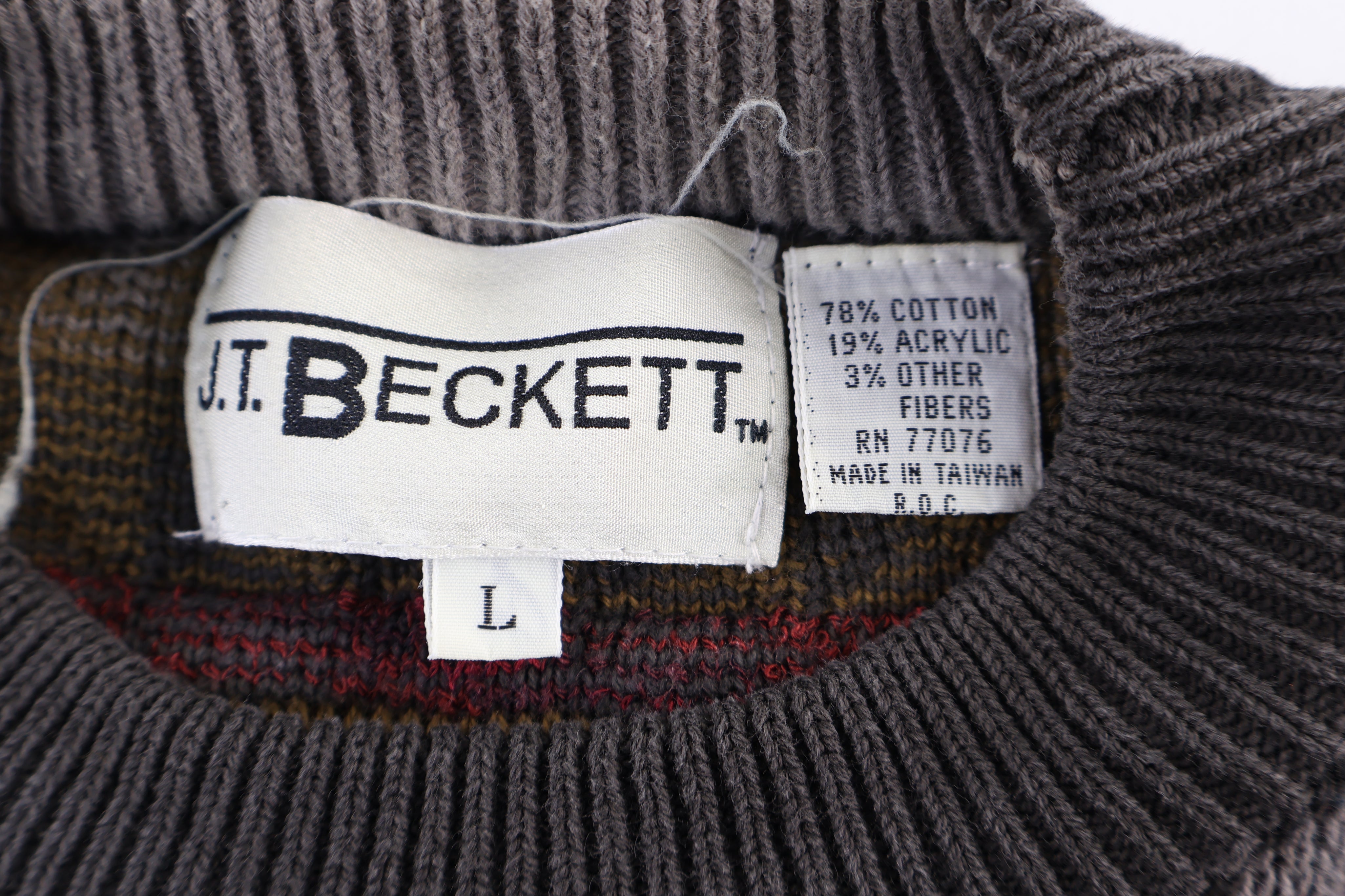 Vintage Beckett Multipatterned Knit Sweater