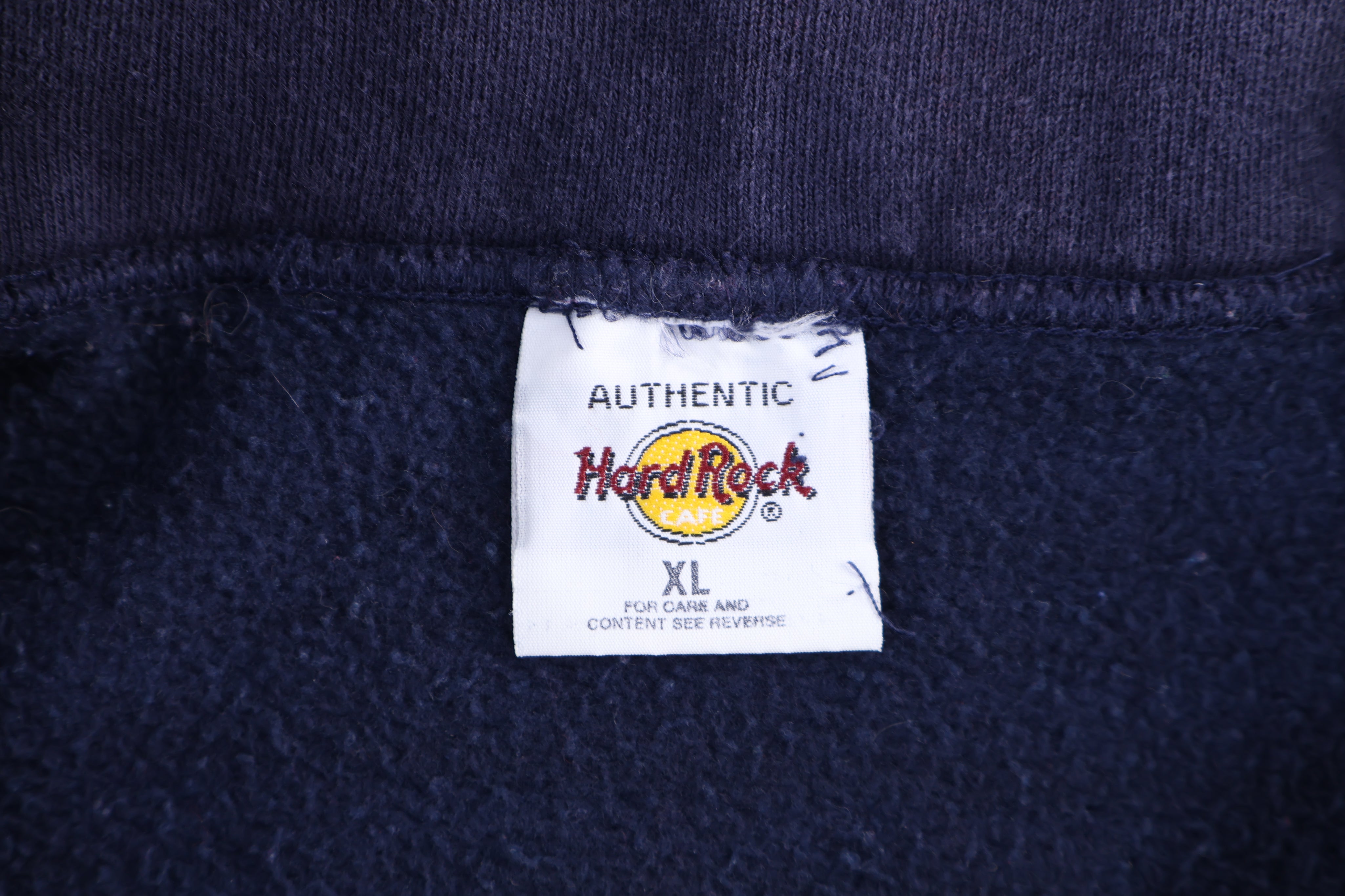 90's Hard Rock Cafe Las Vegas Quarter Zip Pullover