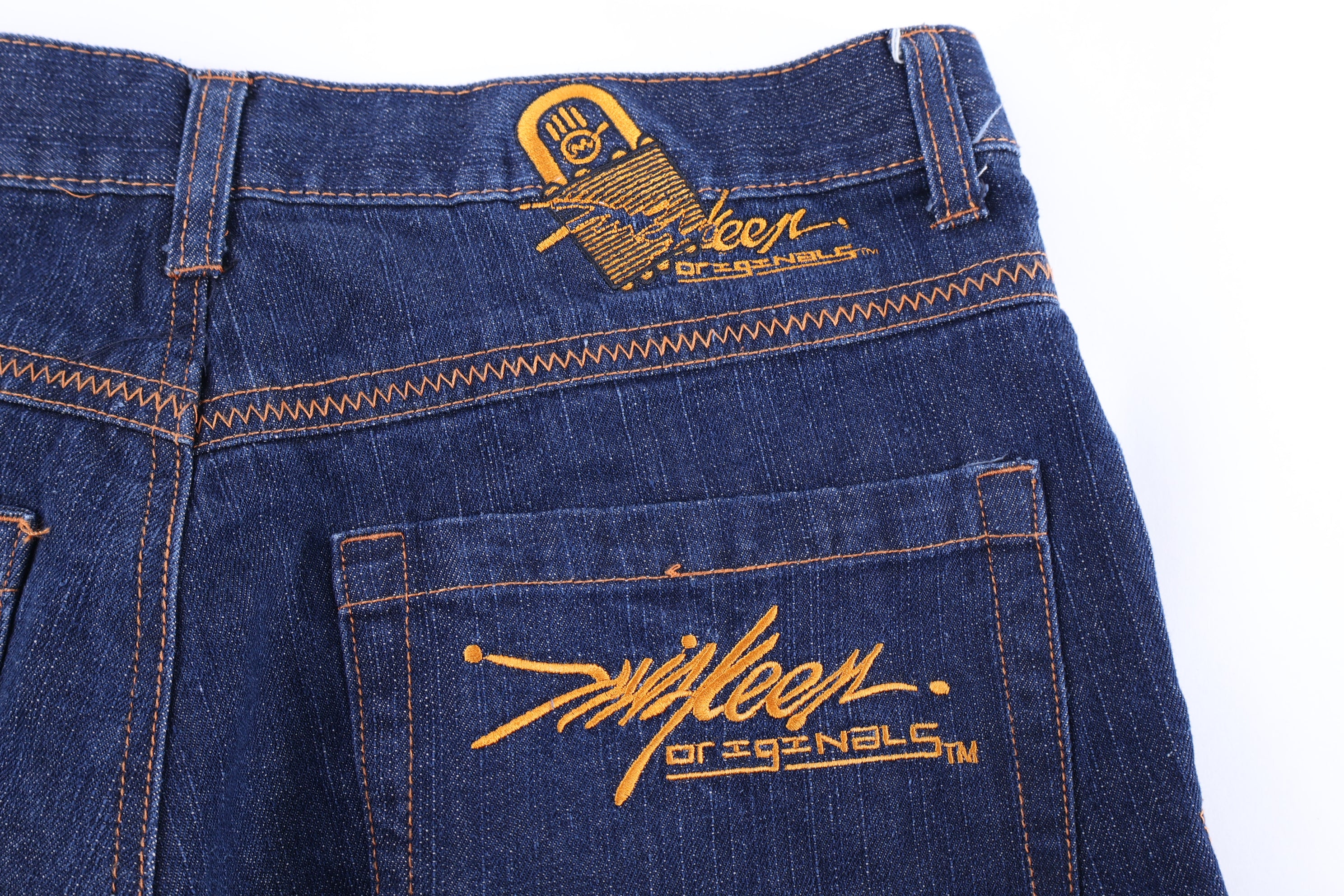 Y2K Miskeen Dark Wash Denim Shorts