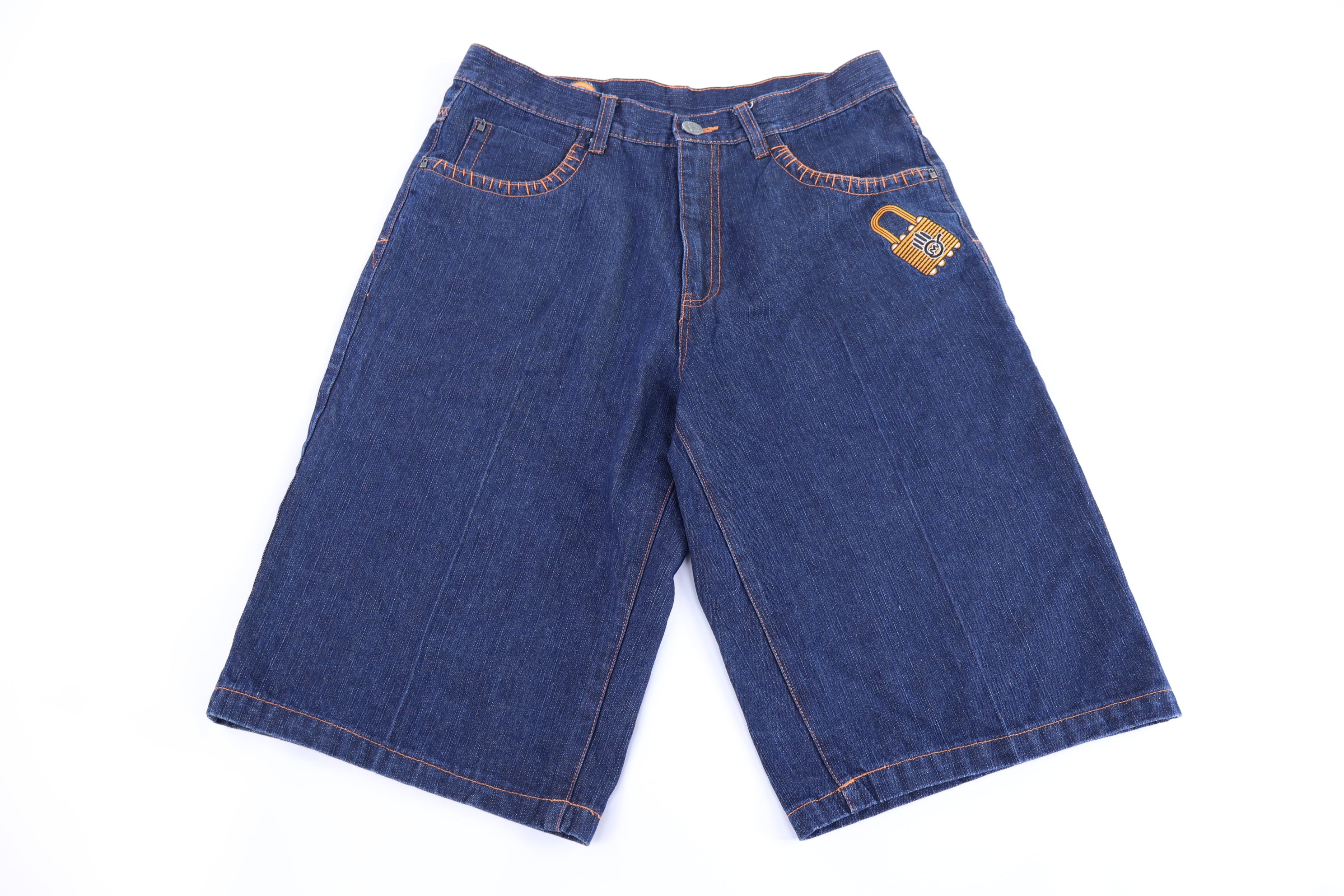 Y2K Miskeen Dark Wash Denim Shorts