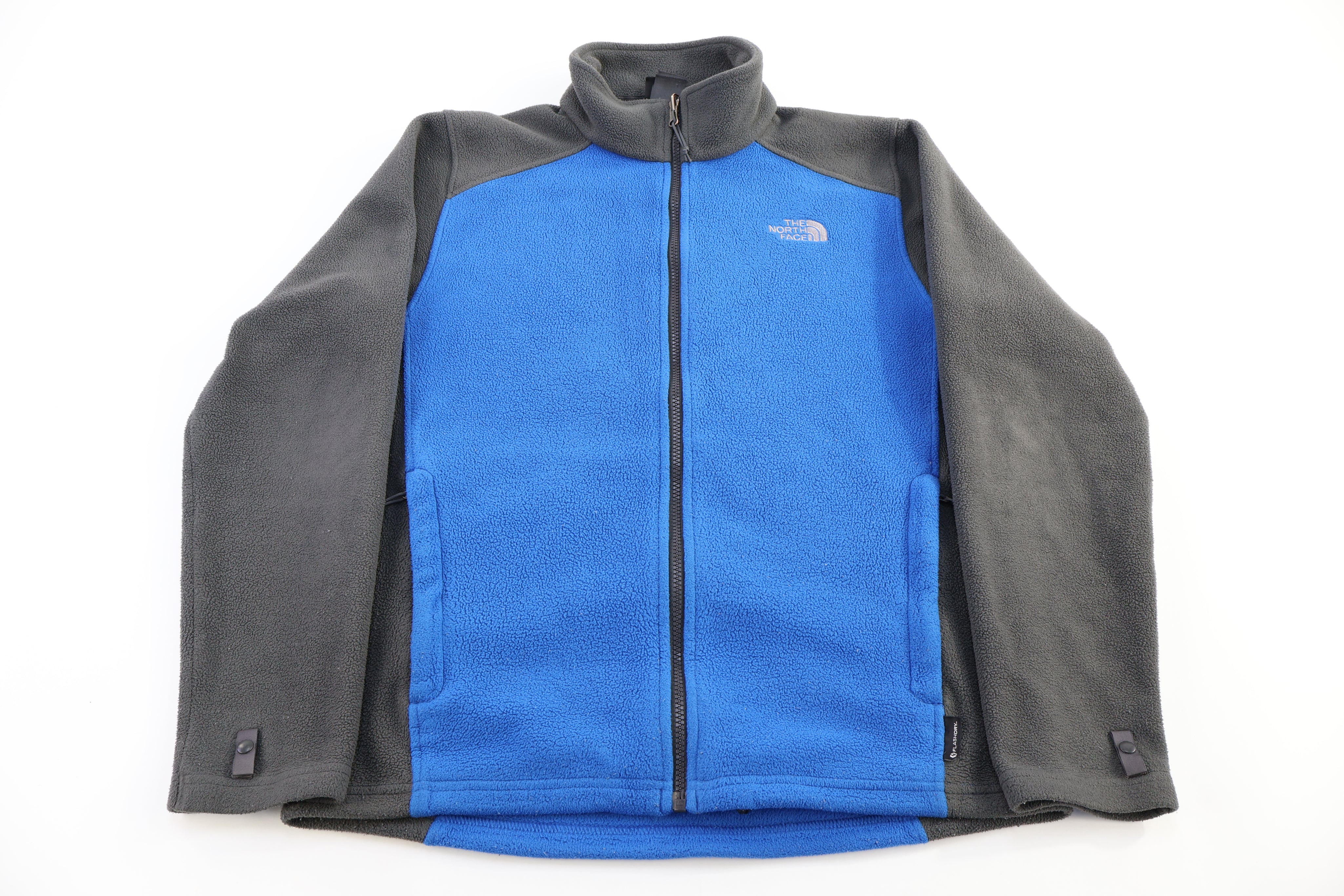 The North Face Embroidered Logo Grey & Blue Full Zip Jacket