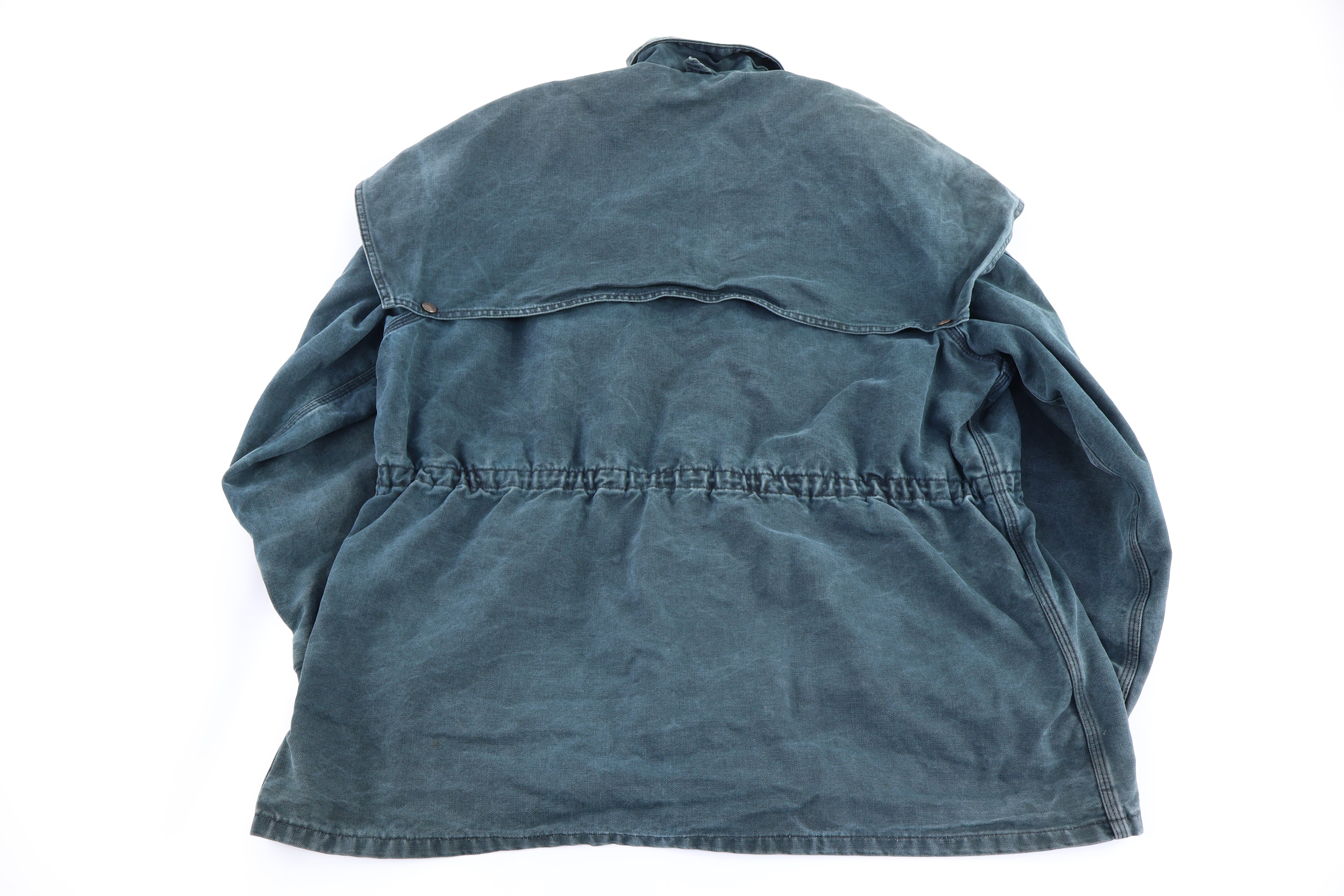 Carhartt Logo Patch Green Full Zip Barn Jacket