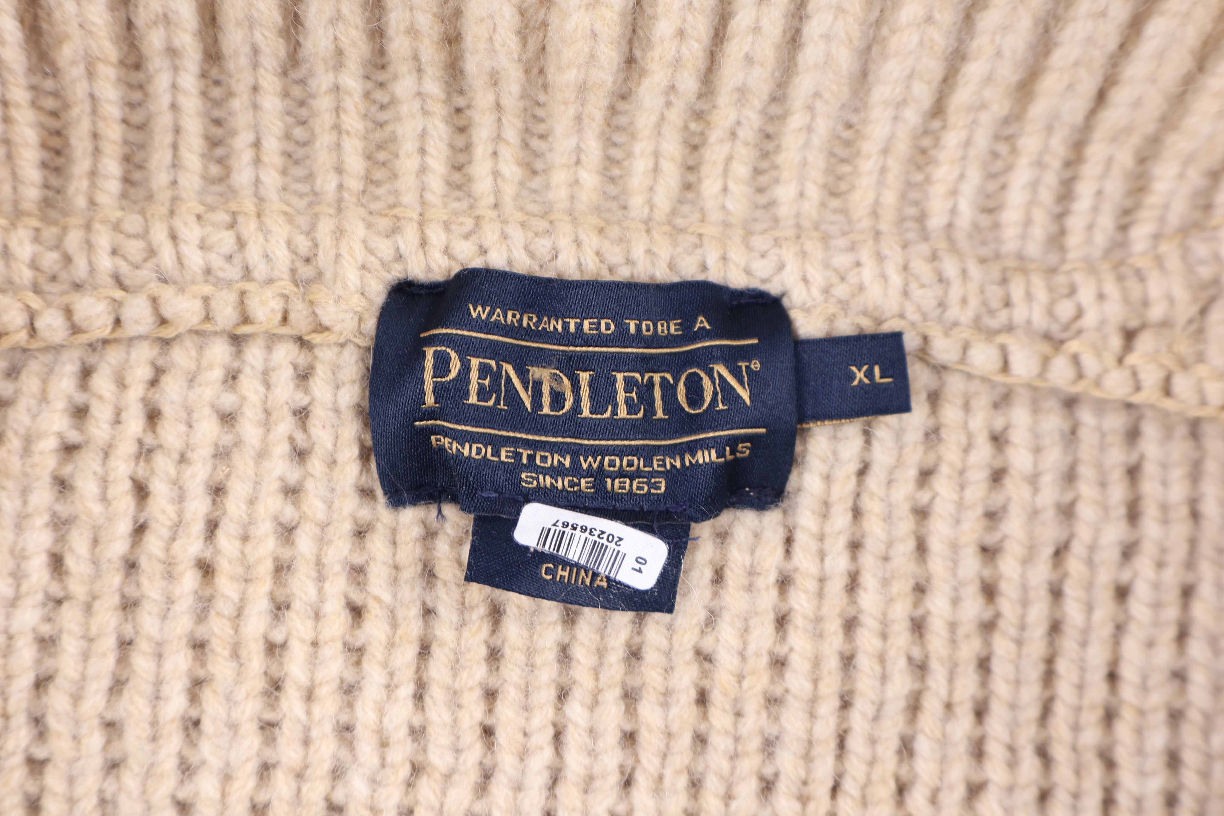 Women's Vintage Pendleton Aztec Pattern Full Zip Sweater