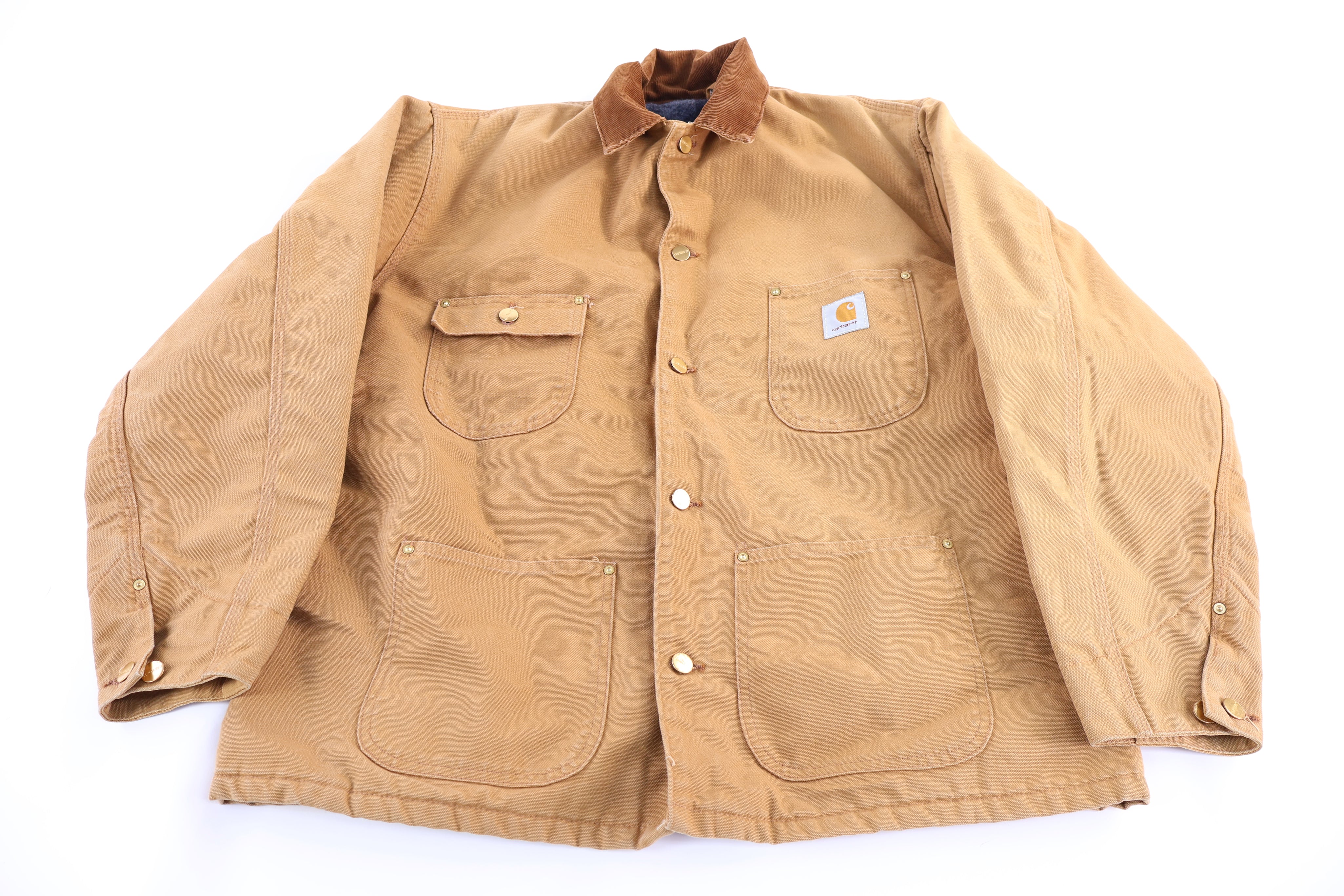Carhartt Logo Patch Tan Chore Jacket