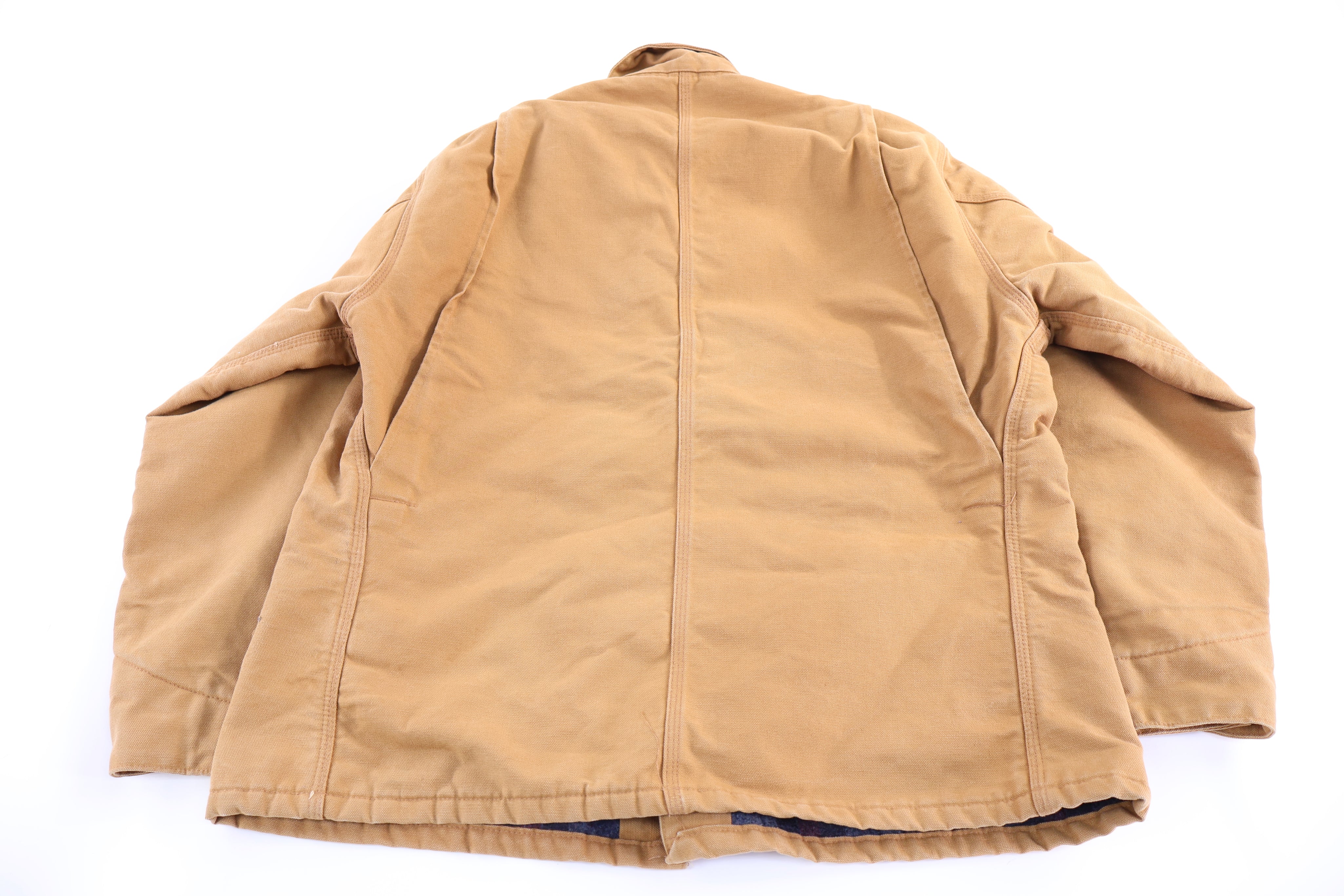 Carhartt Logo Patch Tan Chore Jacket