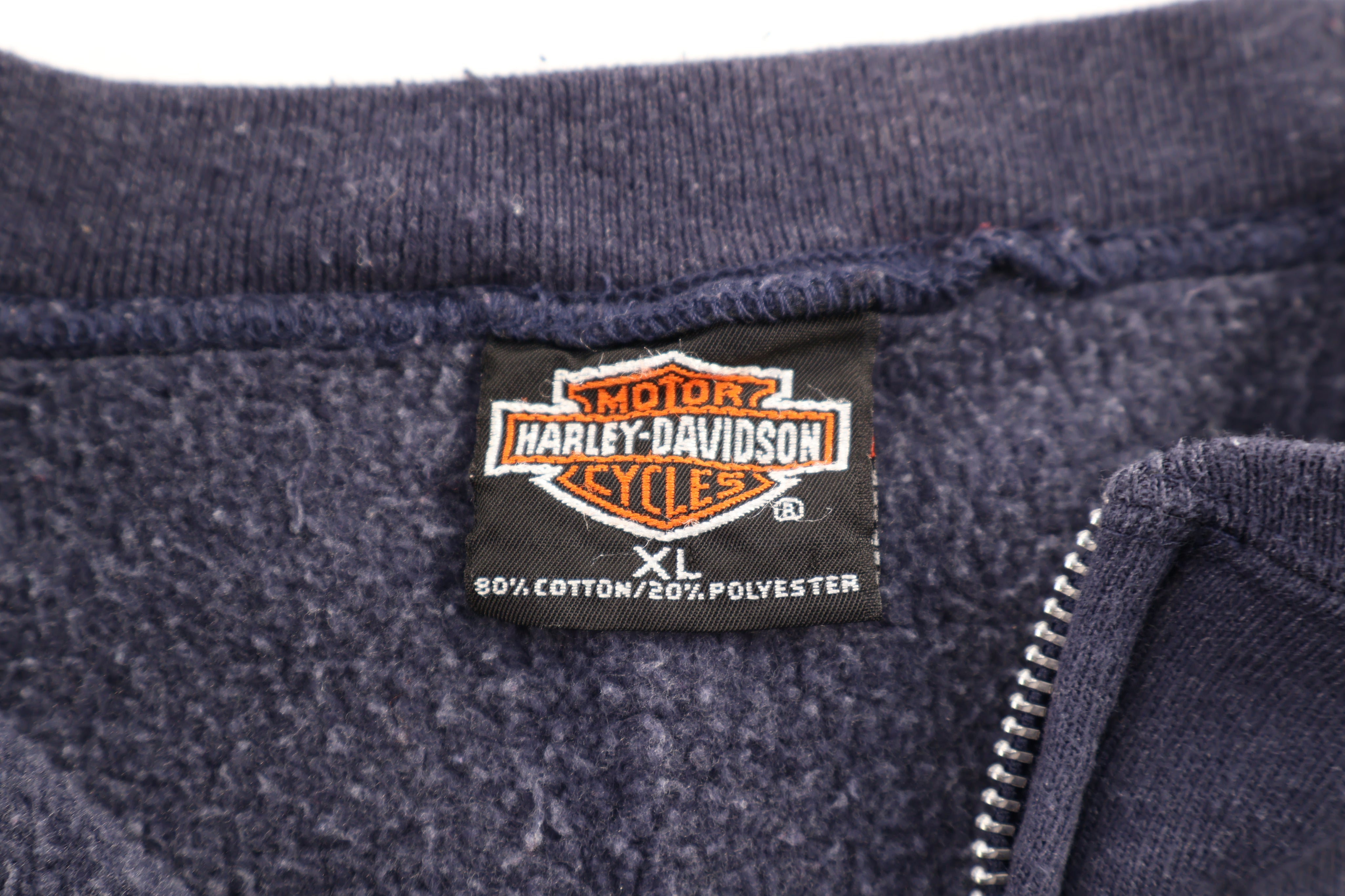 Harley Davidson Motorcycles Blue Full Zip Jacket